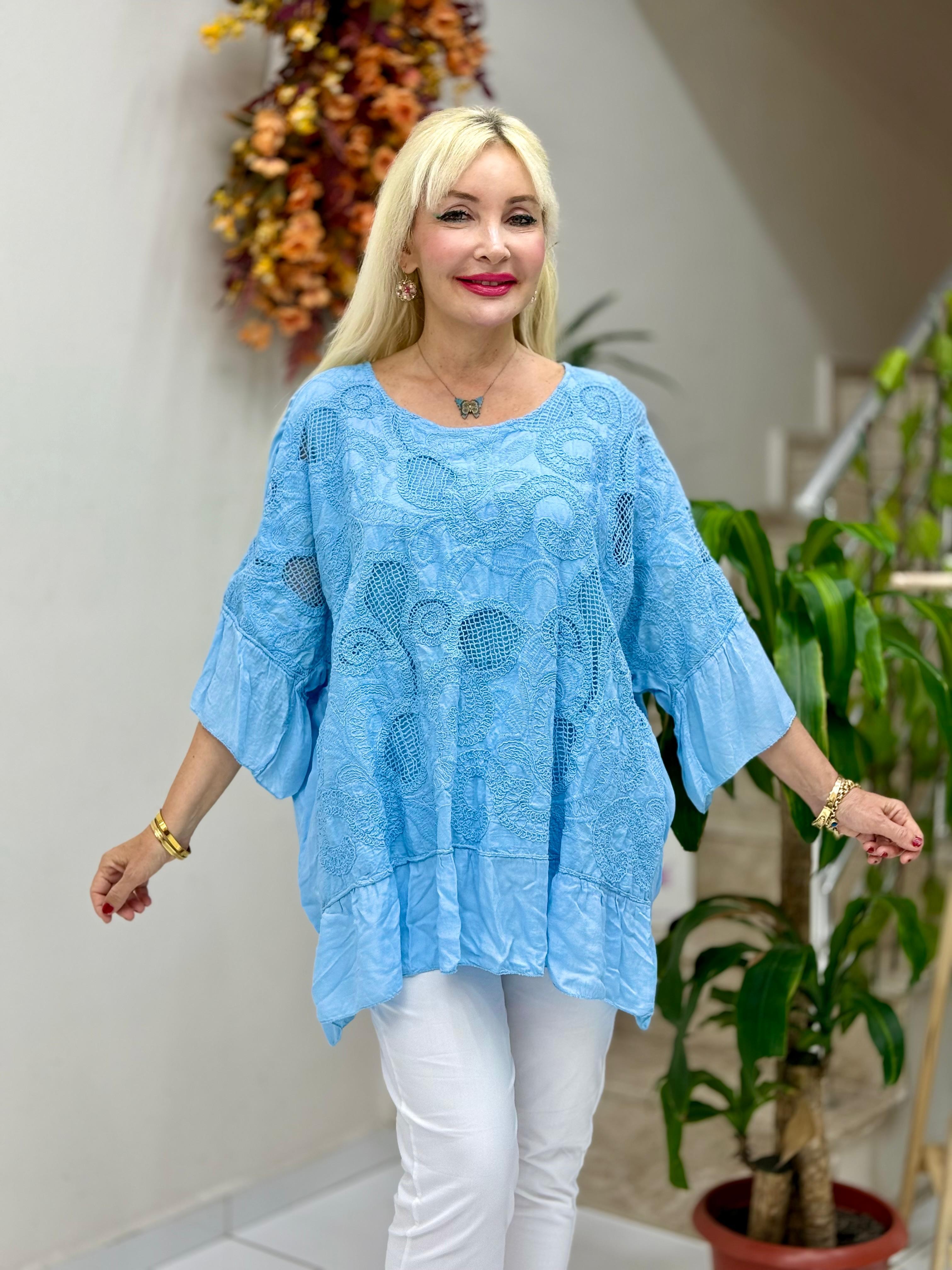 YG6221 İtalyan File Detay Coton Bluz Bebemavi