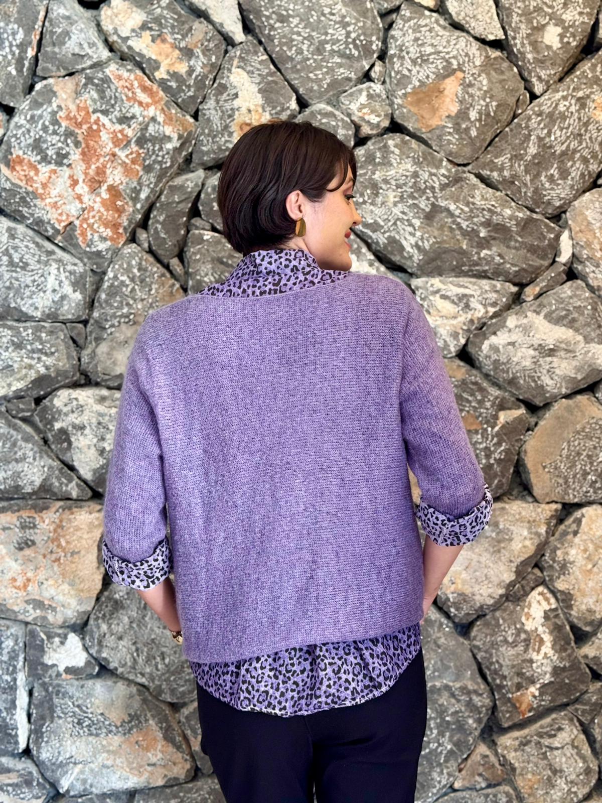 P6811 Prendas de punto con estampado de camuflaje Caqui