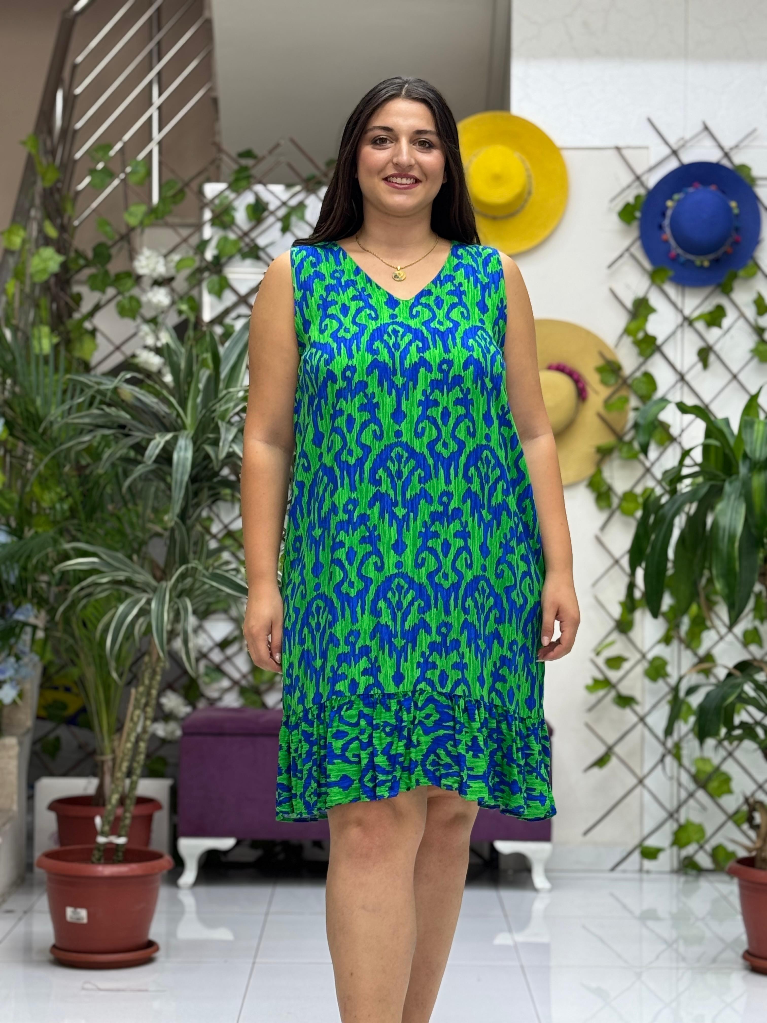 ALN16067 Viskon Alanya Elbise