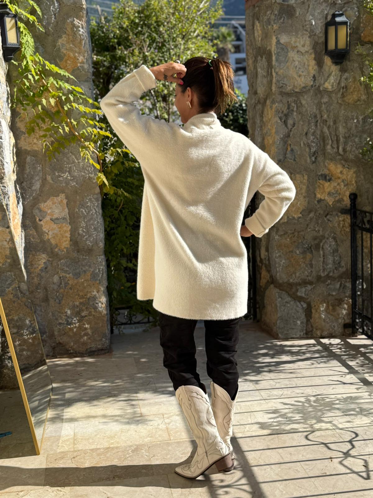 Sc2403 Jersey De Punto Lavado Marrón