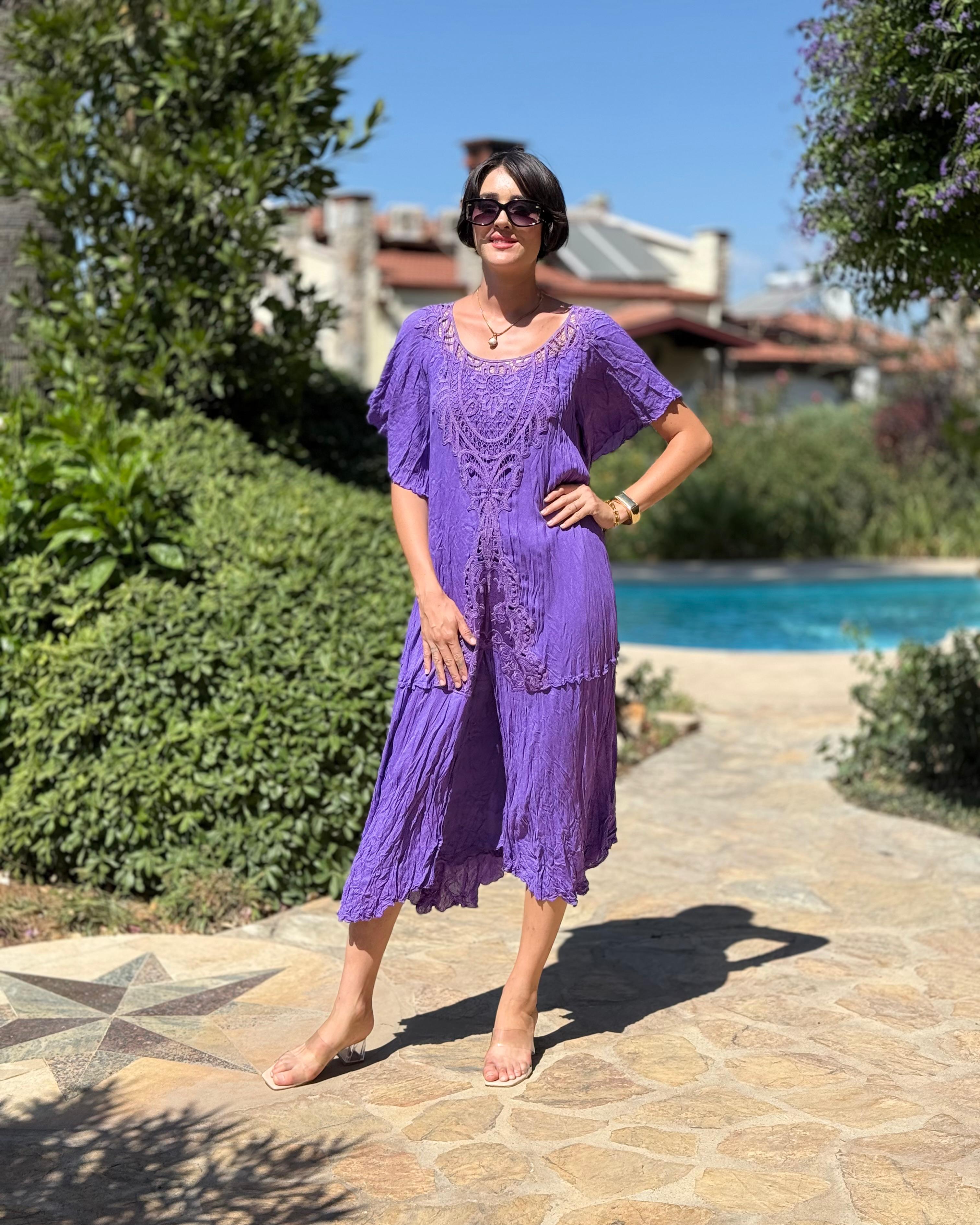 M1420 Vestido Hürrem Morado