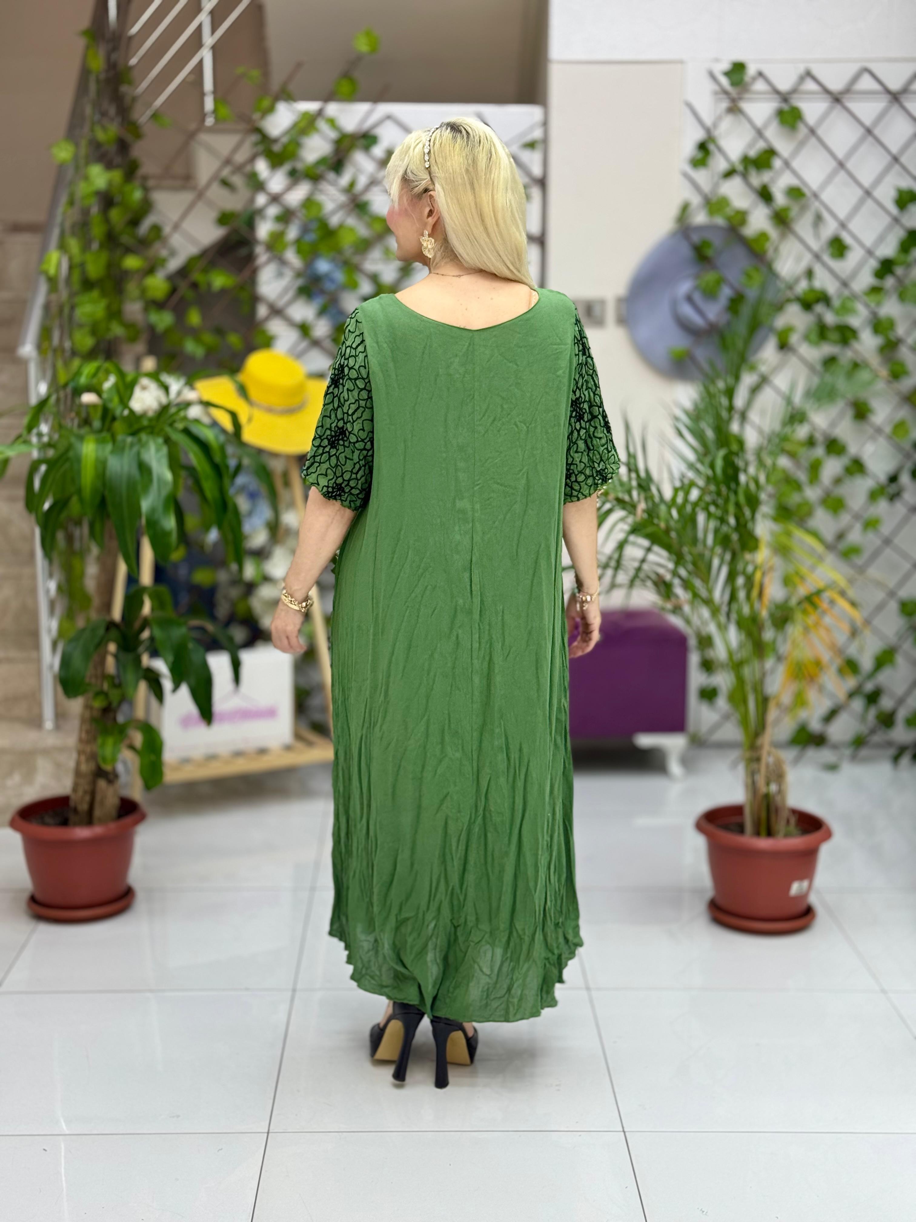 M1046 Vestido Voile Sin Mangas Rojo