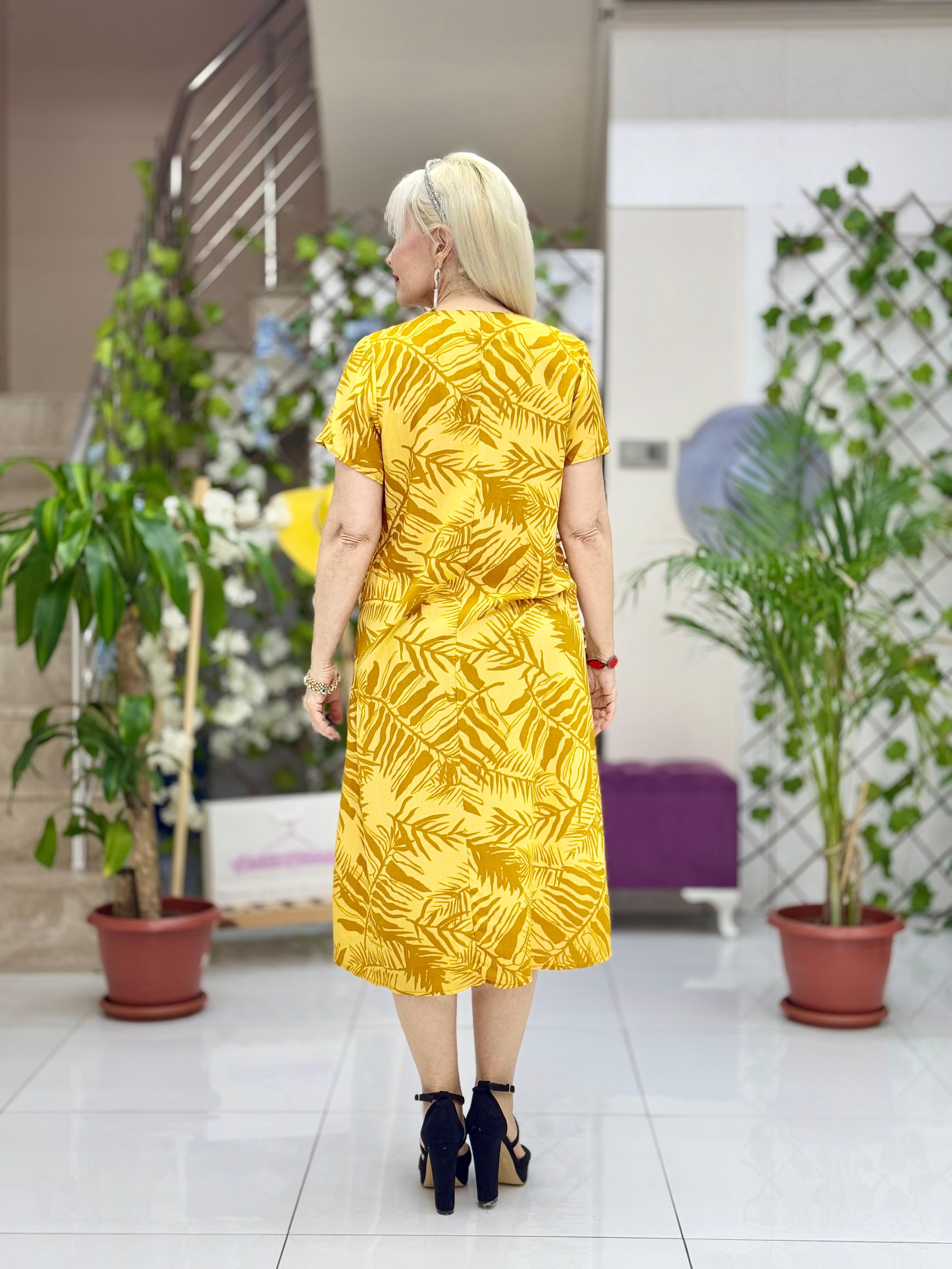 DM70046 Demet Viskon Elbise