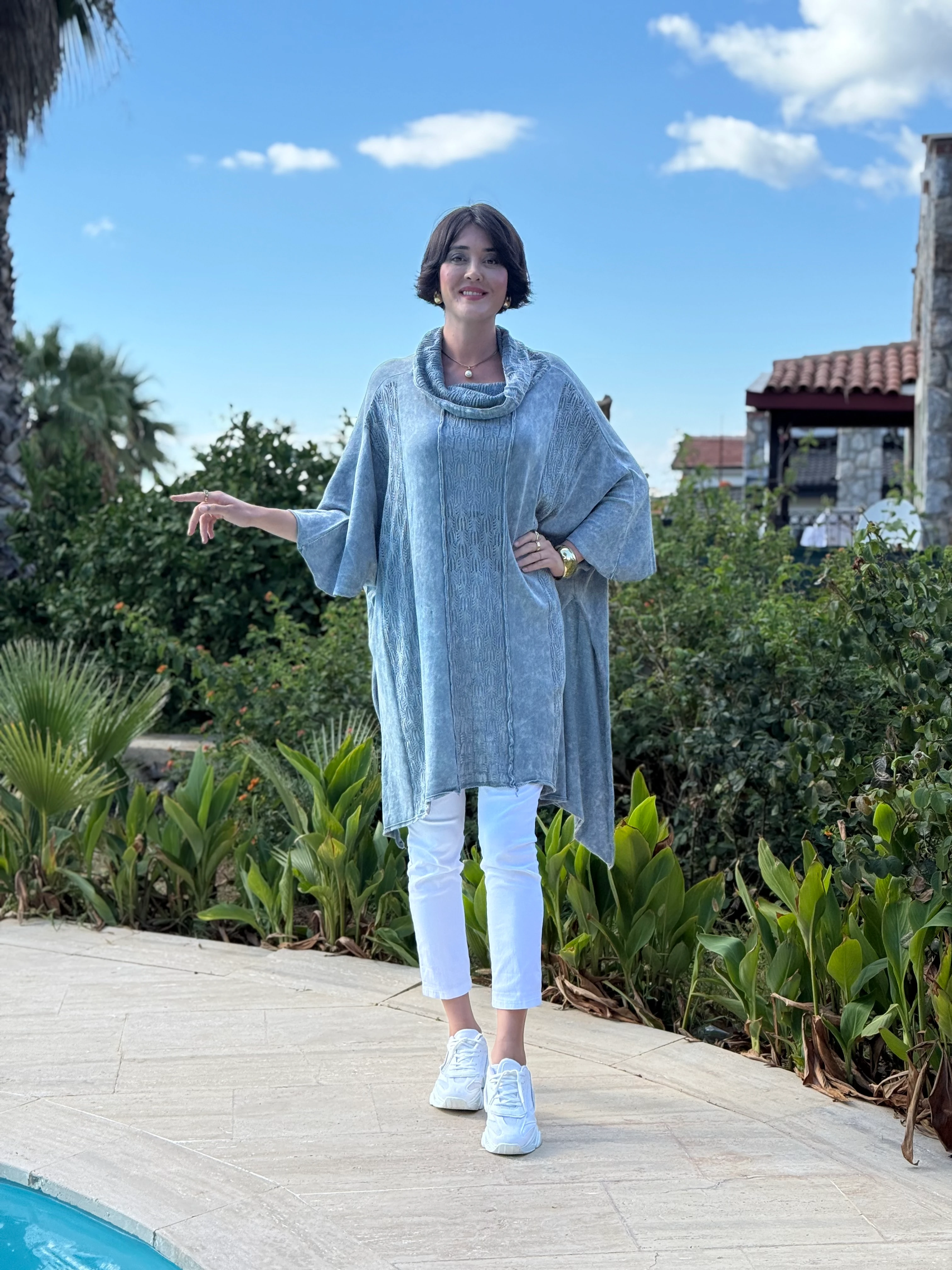 Sc2403 Jersey De Punto Lavado Marrón