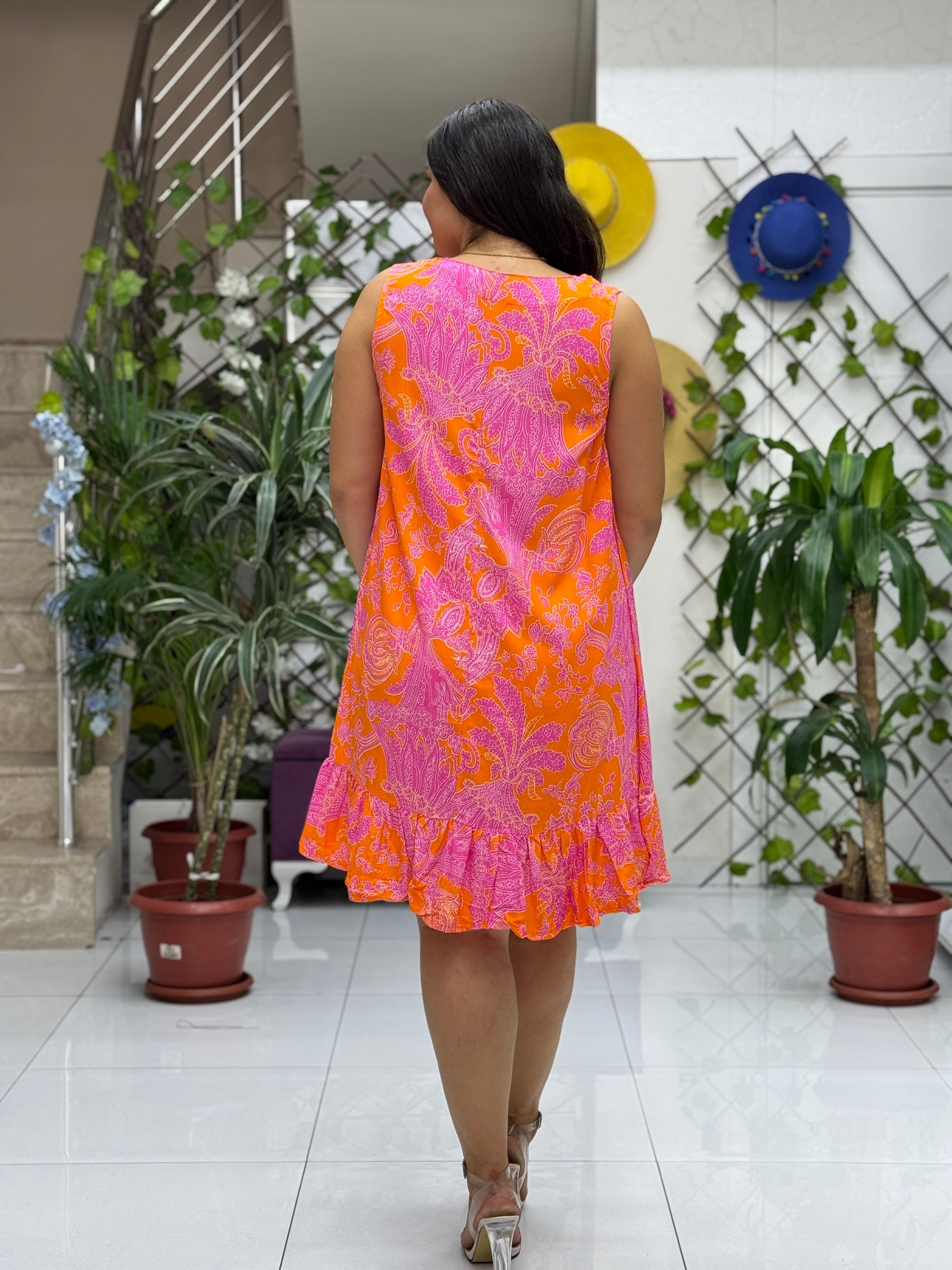 ALN16020 Viskon Alanya Elbise