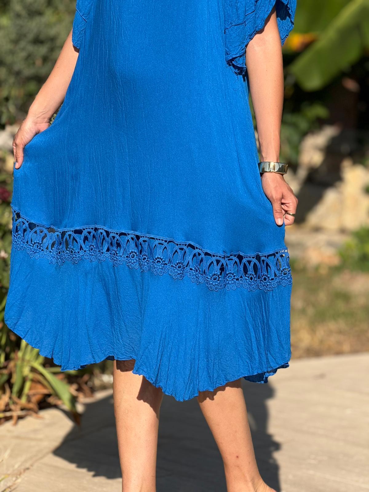 VL3026 Vual Elbise Saks