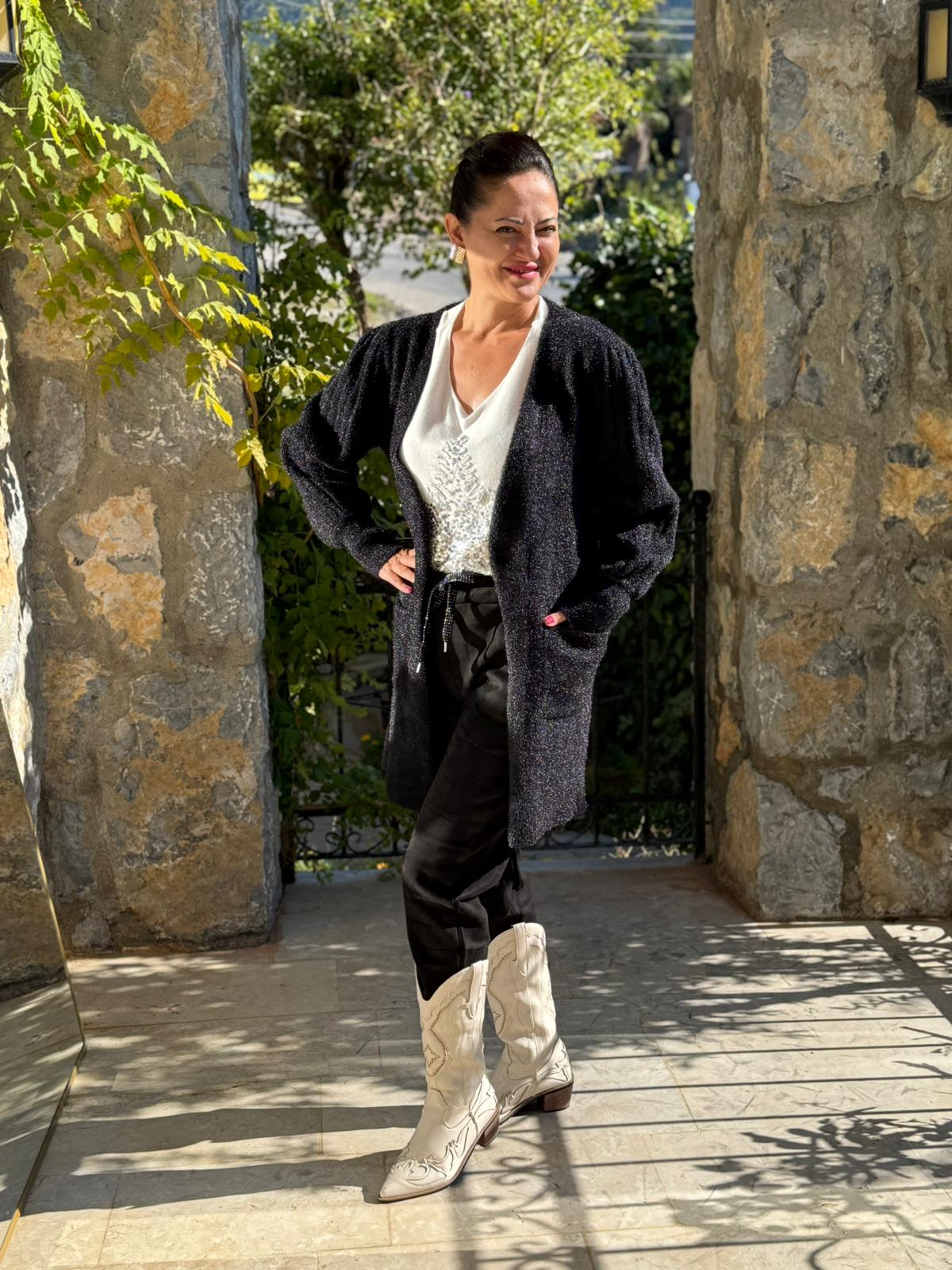 Sc2403 Jersey De Punto Lavado Marrón