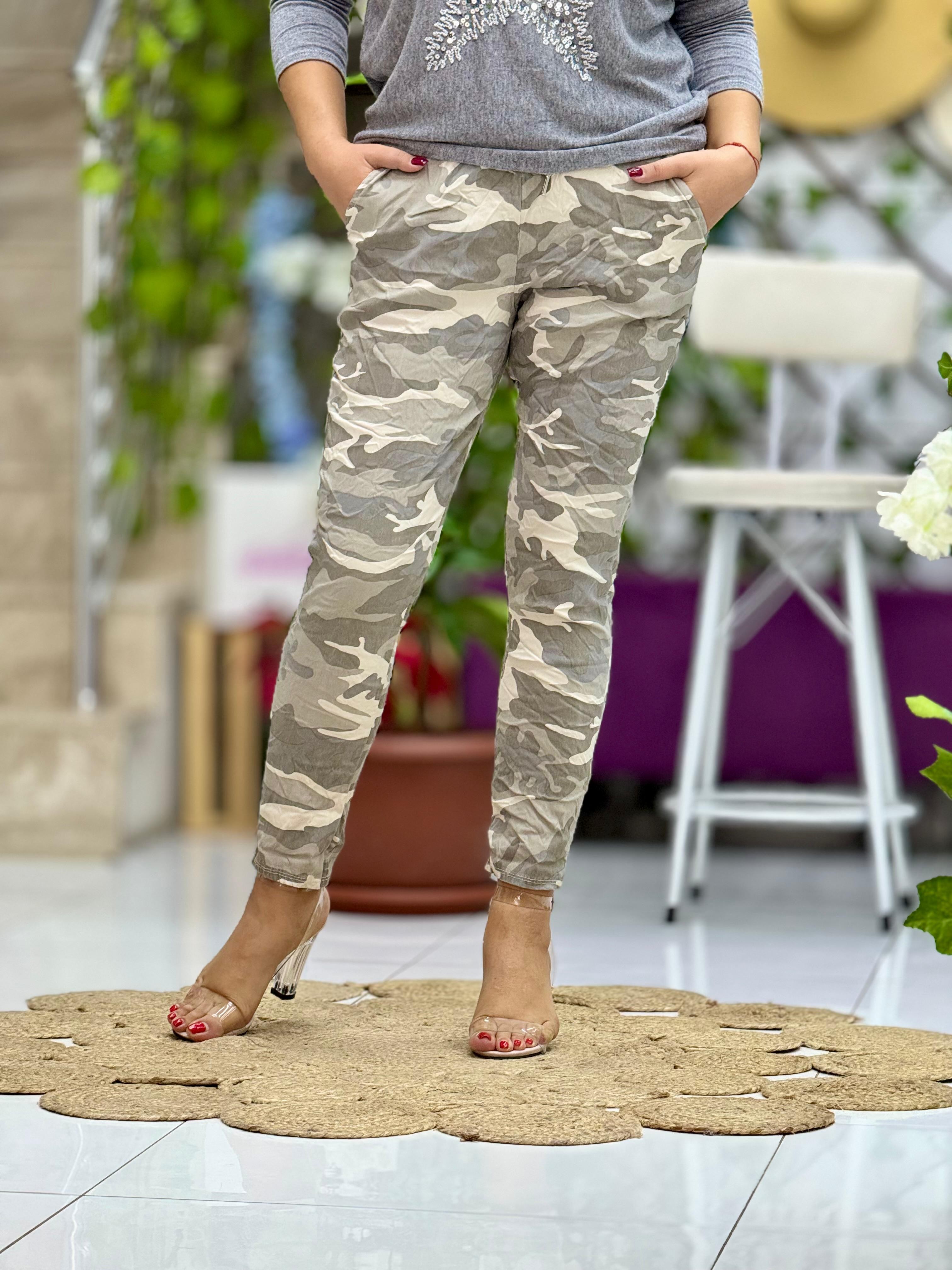 10405 Pantalón Camuflaje Italiano Caqui