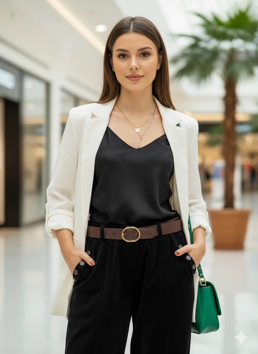 LS22038 İtalyan Kadife Pantolon Siyah