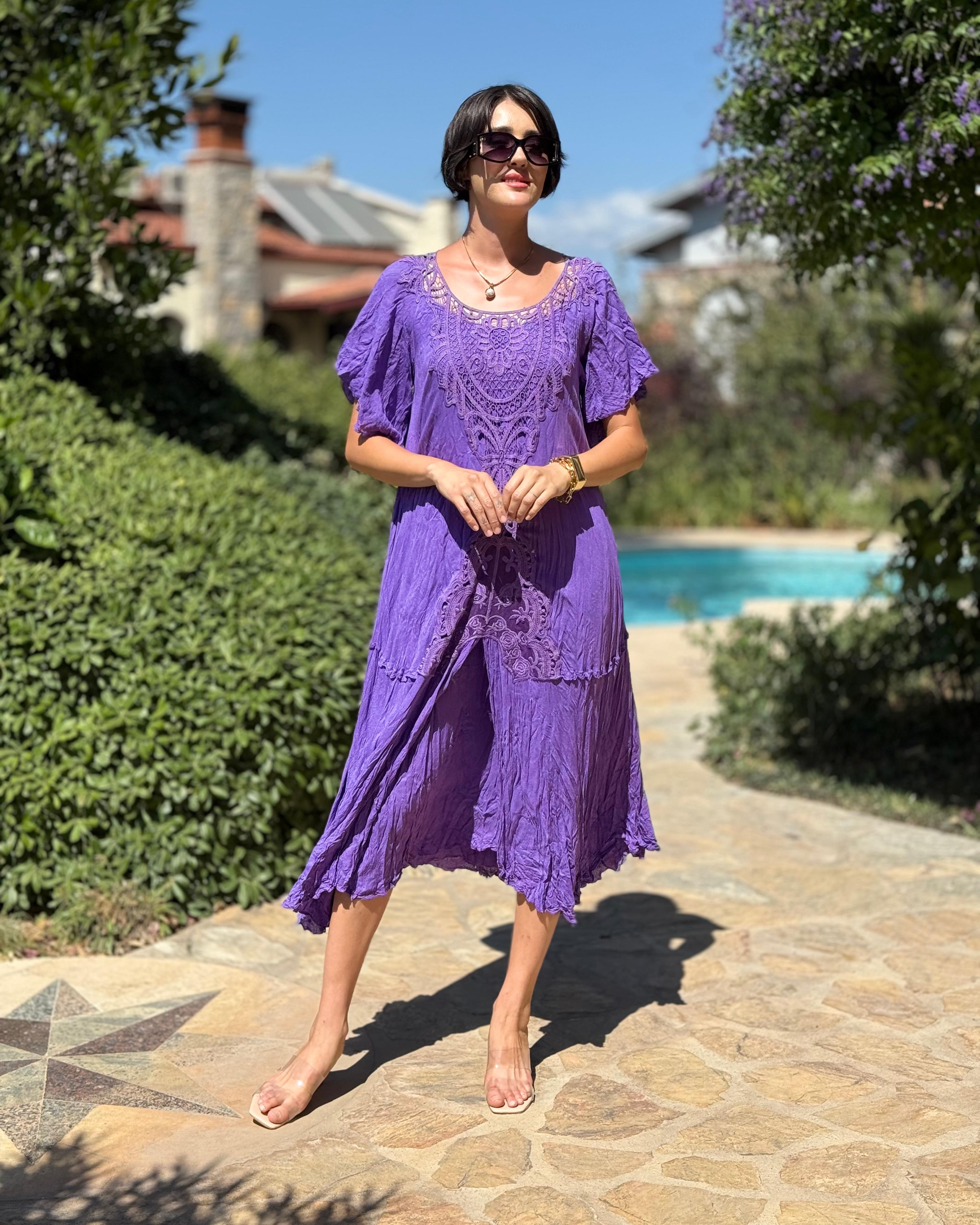 M1420 Vestido Hürrem Morado