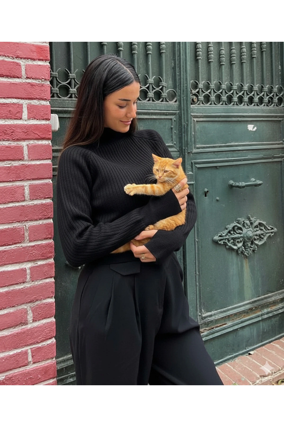 Boğazlı Uzun Kollu Fit Triko Kazak – Butik Koleksiyon