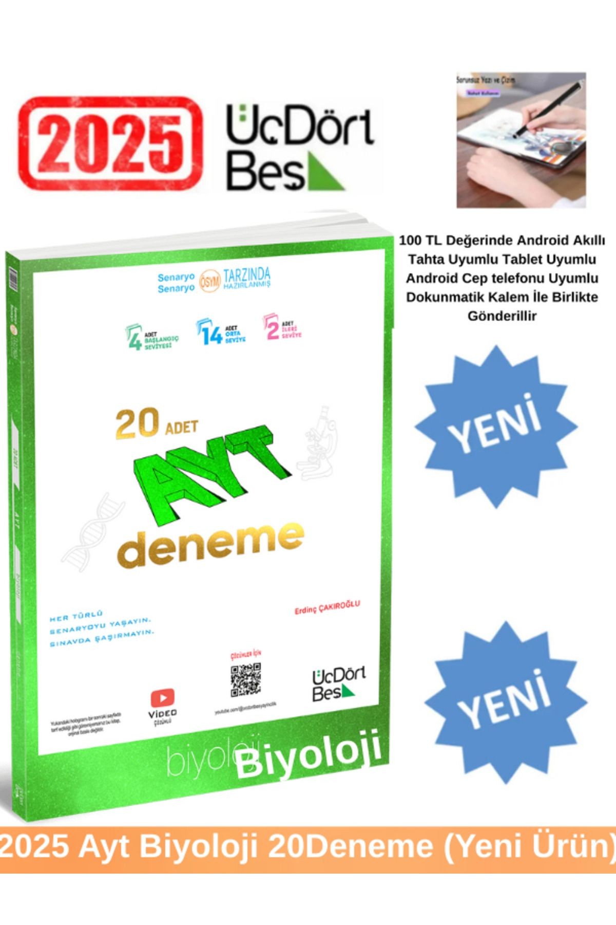 2025 Ayt Biyoloji 20 Li Deneme Kronometre