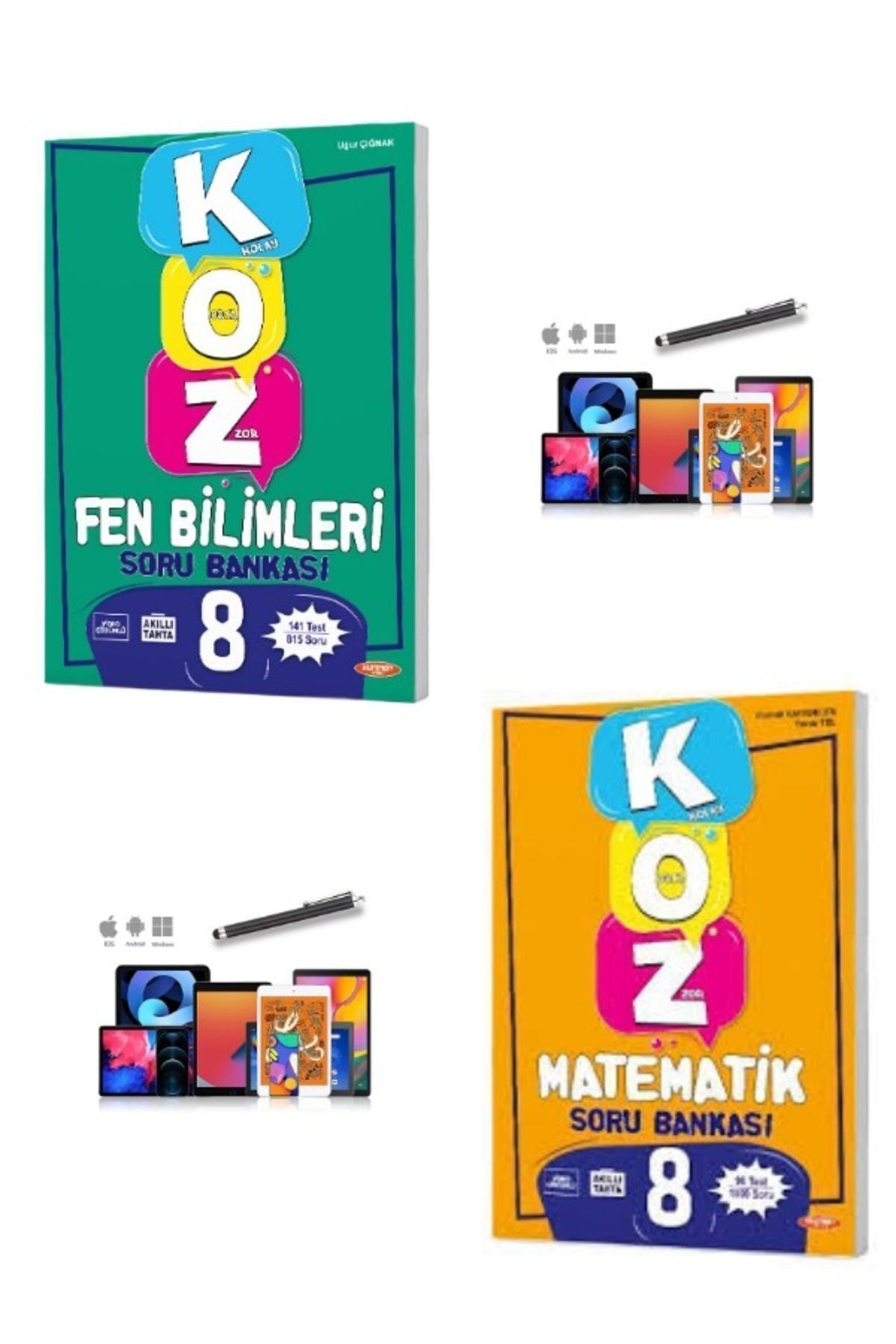2024 Kurmay 8.Sınıf Koz Tatlı-Sert Fen-Matematik(815Soru-1000 Soru)Soru Bankası+ Kalem