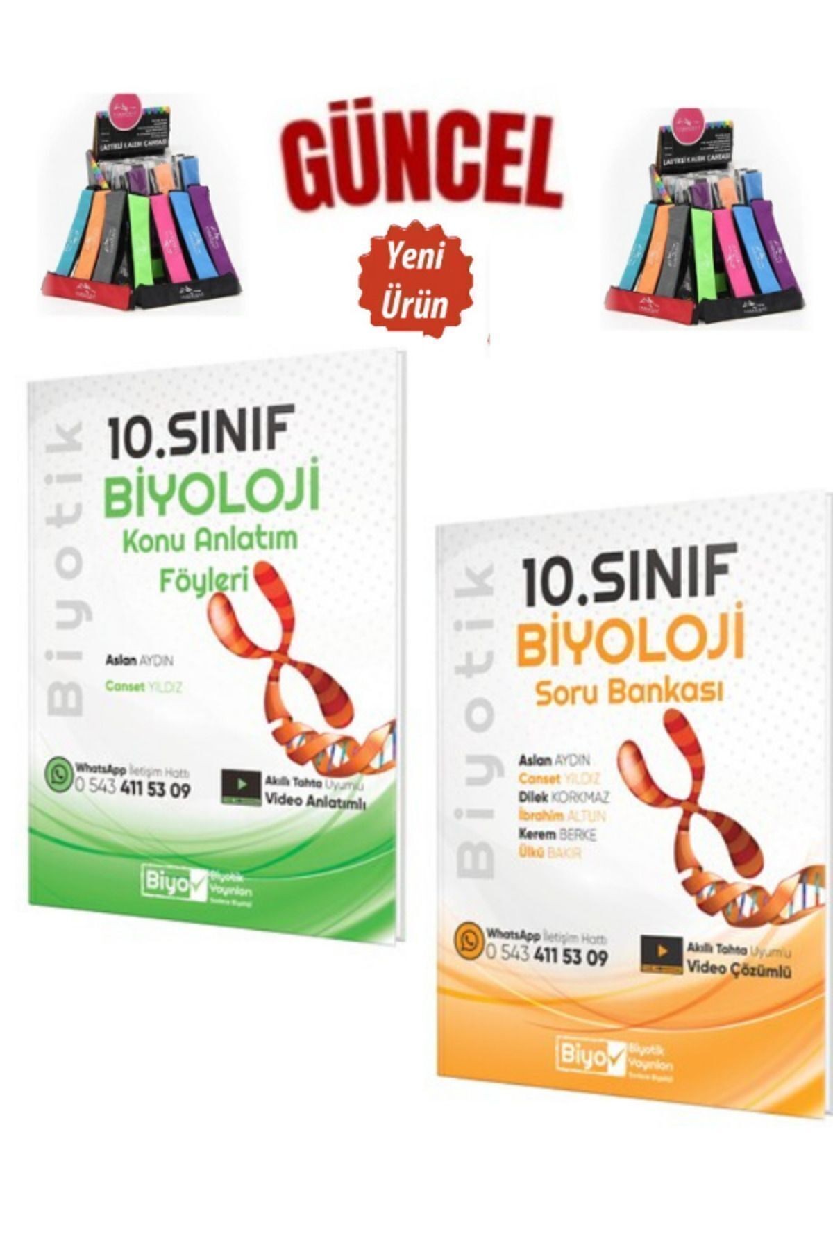 10.Sınıf Biyoloji Video Çözümlü Soru Bankası-Konu Anlatımlı Set+Cambridge Kalemlik