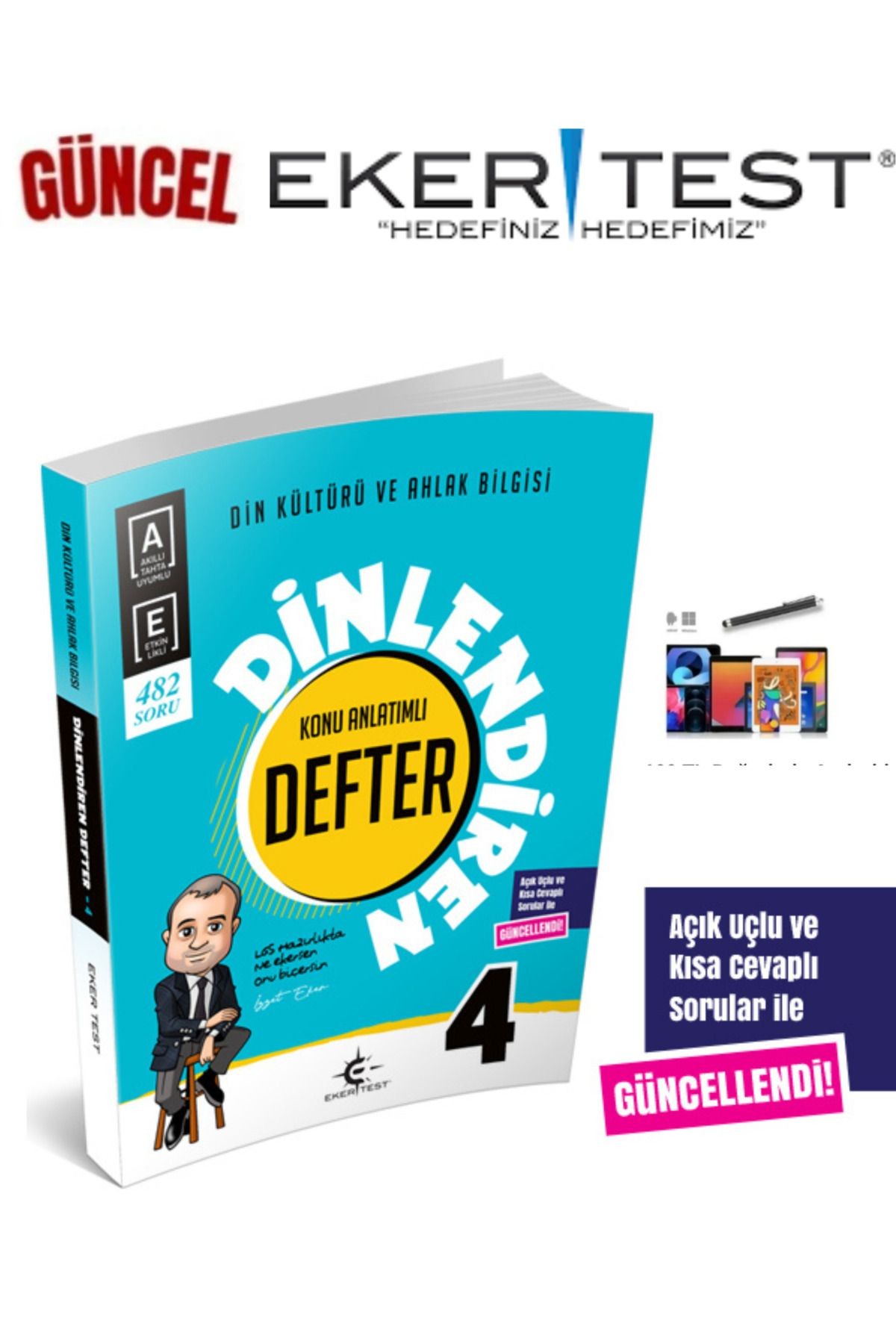 Eker Test 4.Sınıf Dinlendiren Konu Anlatımlı Defter+Android Kalem