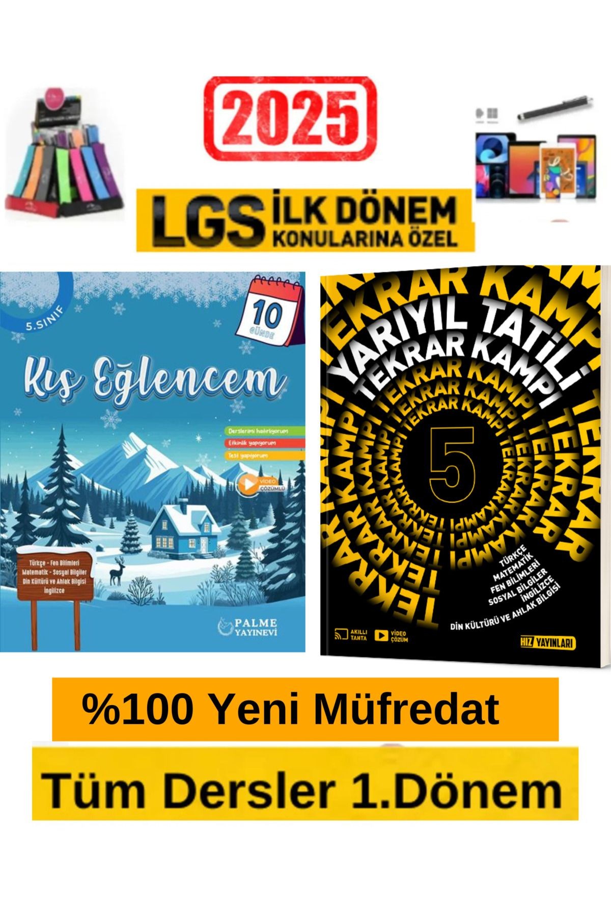 2025 5.Sınıf 1.Dönem Tek 10 Günde Tatil Kitabı+Hız Yayın 1.Dönem Yarıyıl Kamp Kitabı