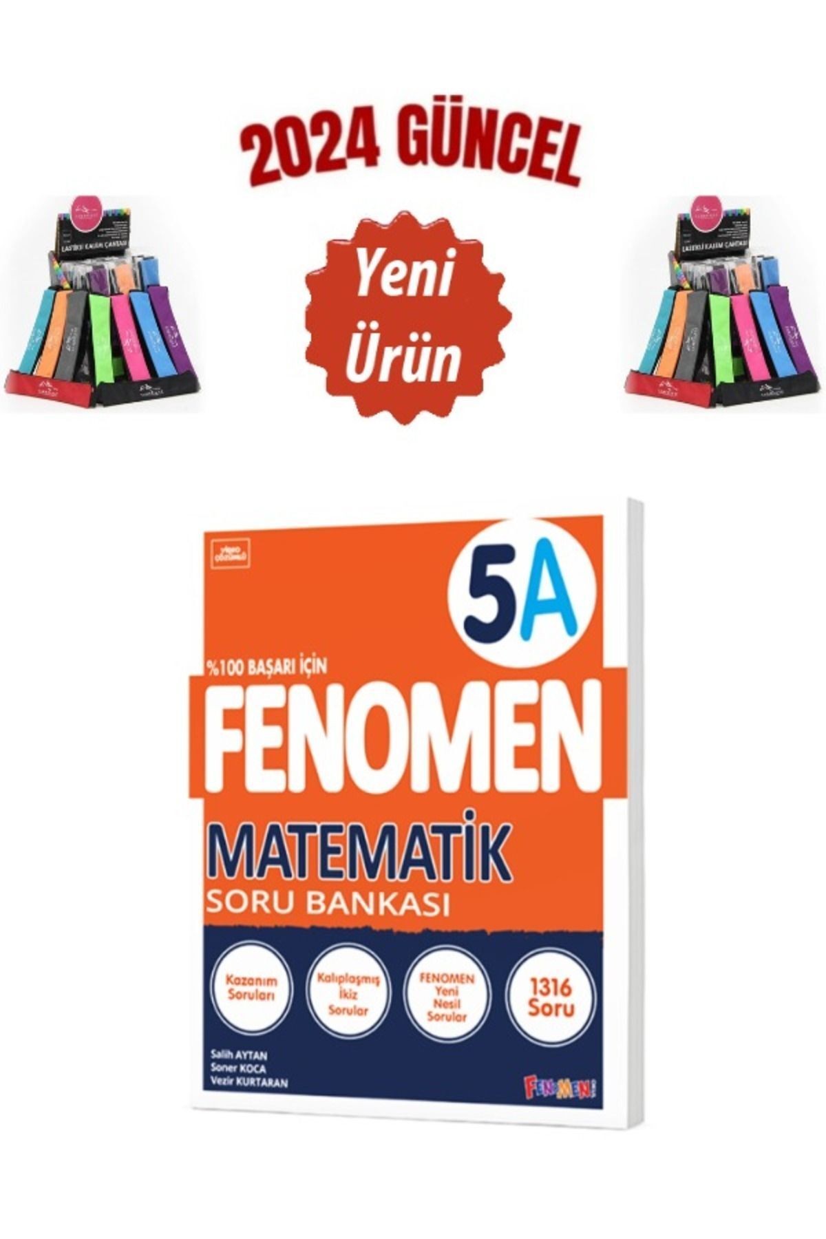 Güncel 5.Sınıf 5A Matematik Soru Bankası 1316 Soru(Kolay)+Cambridge Kalemlik