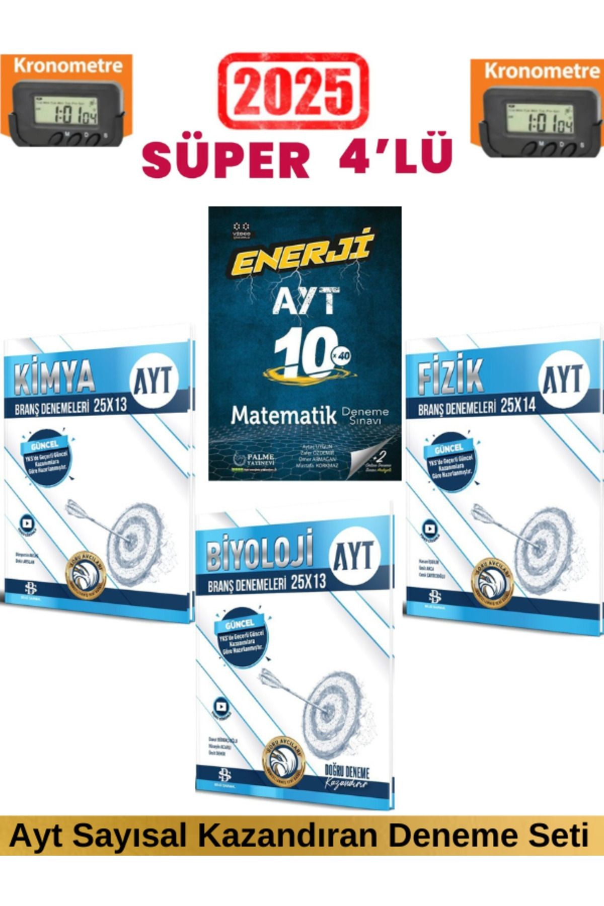 2025 Ayt Enerji Matematik 10 Deneme+Bilgi Sarmal Ayt 2025 Fizik25+Kimya25+Biyoloji25 Deneme