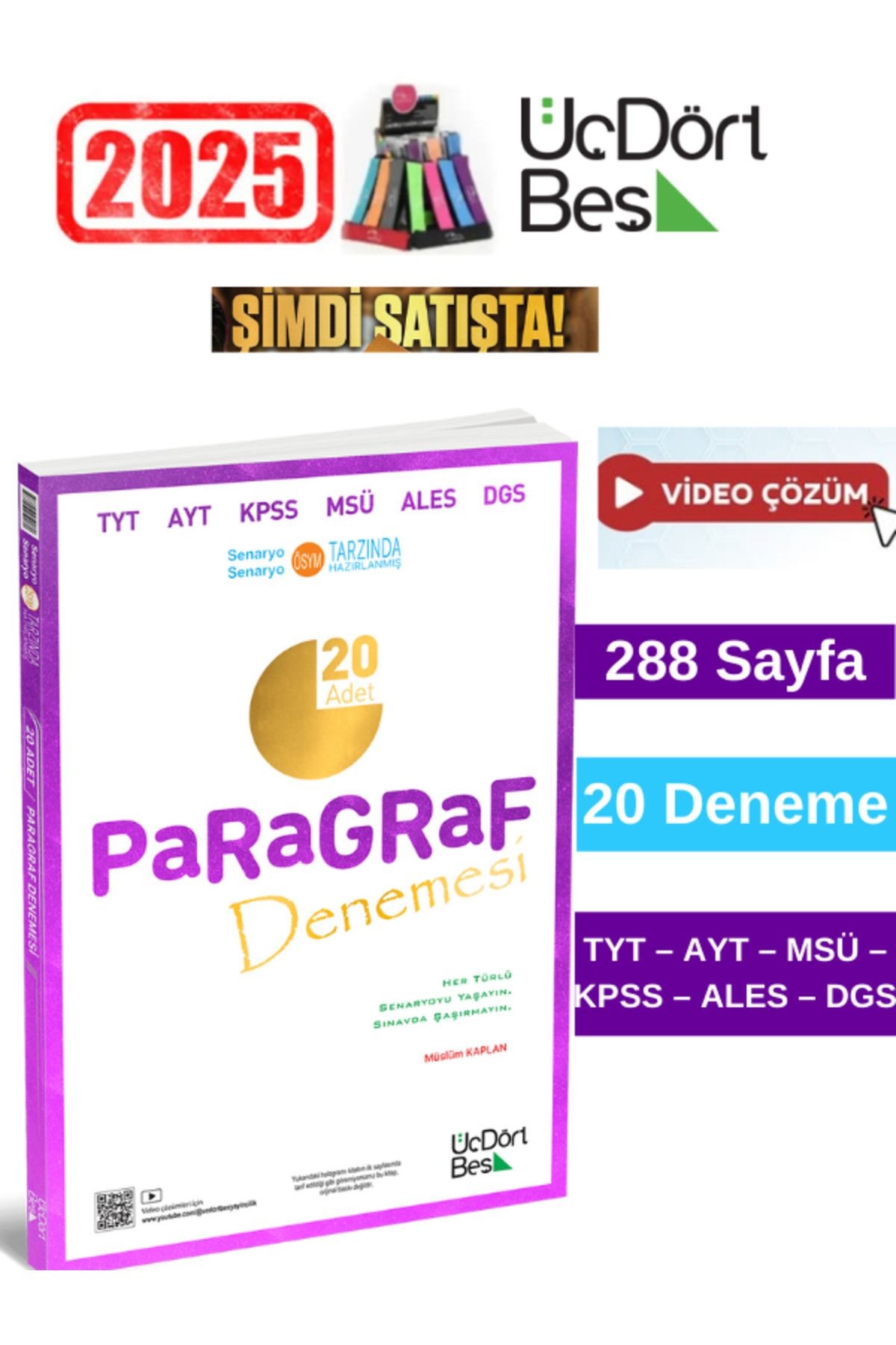 2025 Tyt Paragraf 20li Deneme Soru Bankası Kalemlik 2025