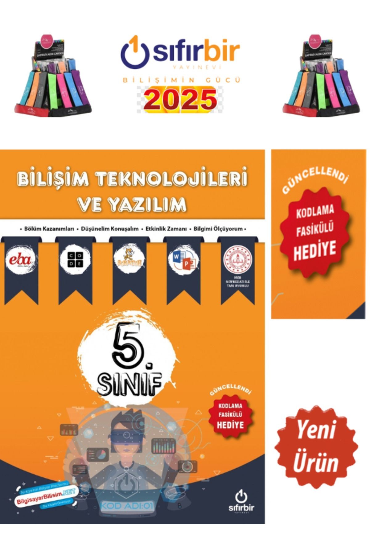 2025 MÜFREDAT 5.SINIF BİLİŞİM TEKNOLOJİLERİ VE YAZILIM KİTABI+CAMBRİDGE KALEMLİK