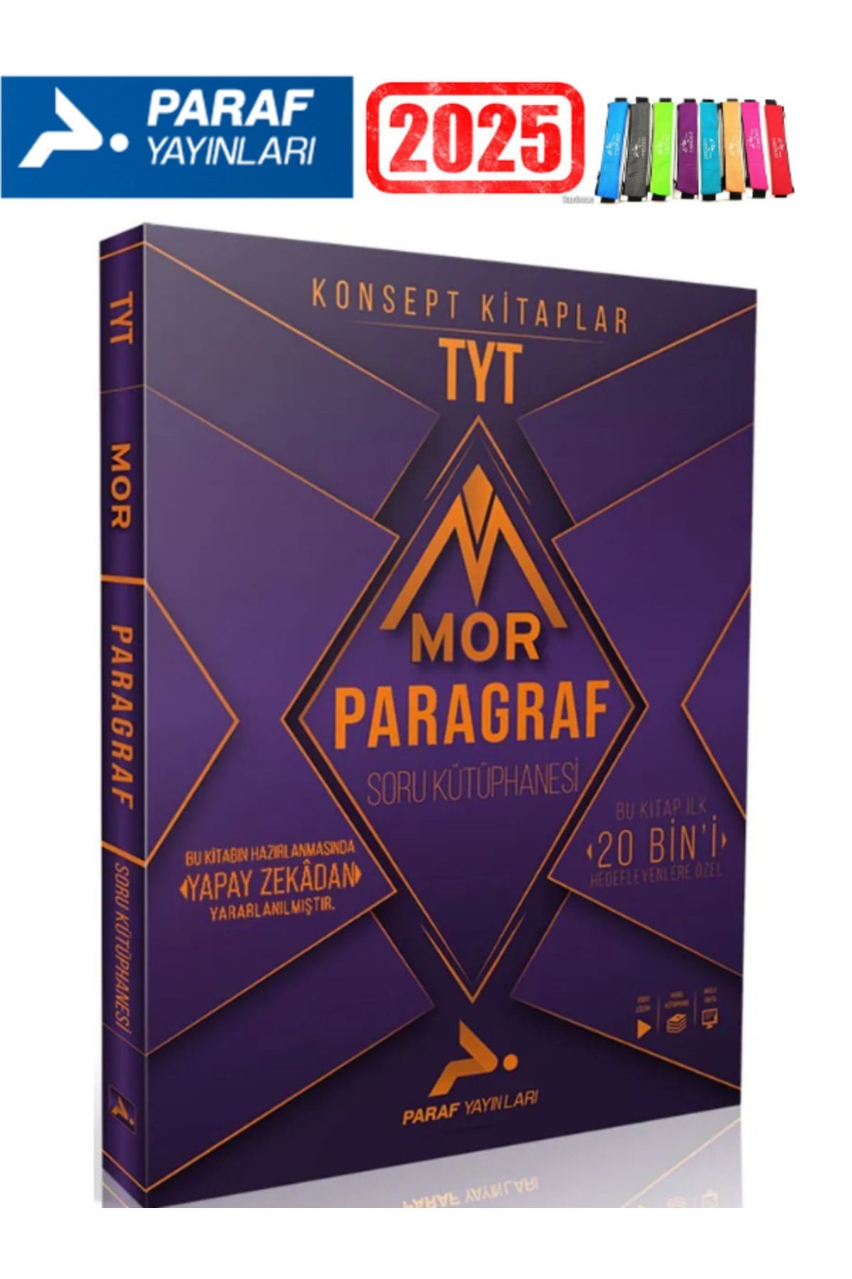 Paraf Yayınları Paraf Mor Tyt Paragraf Soru Kütüphanesi (Konsept Kitaplar)+Kalemlik