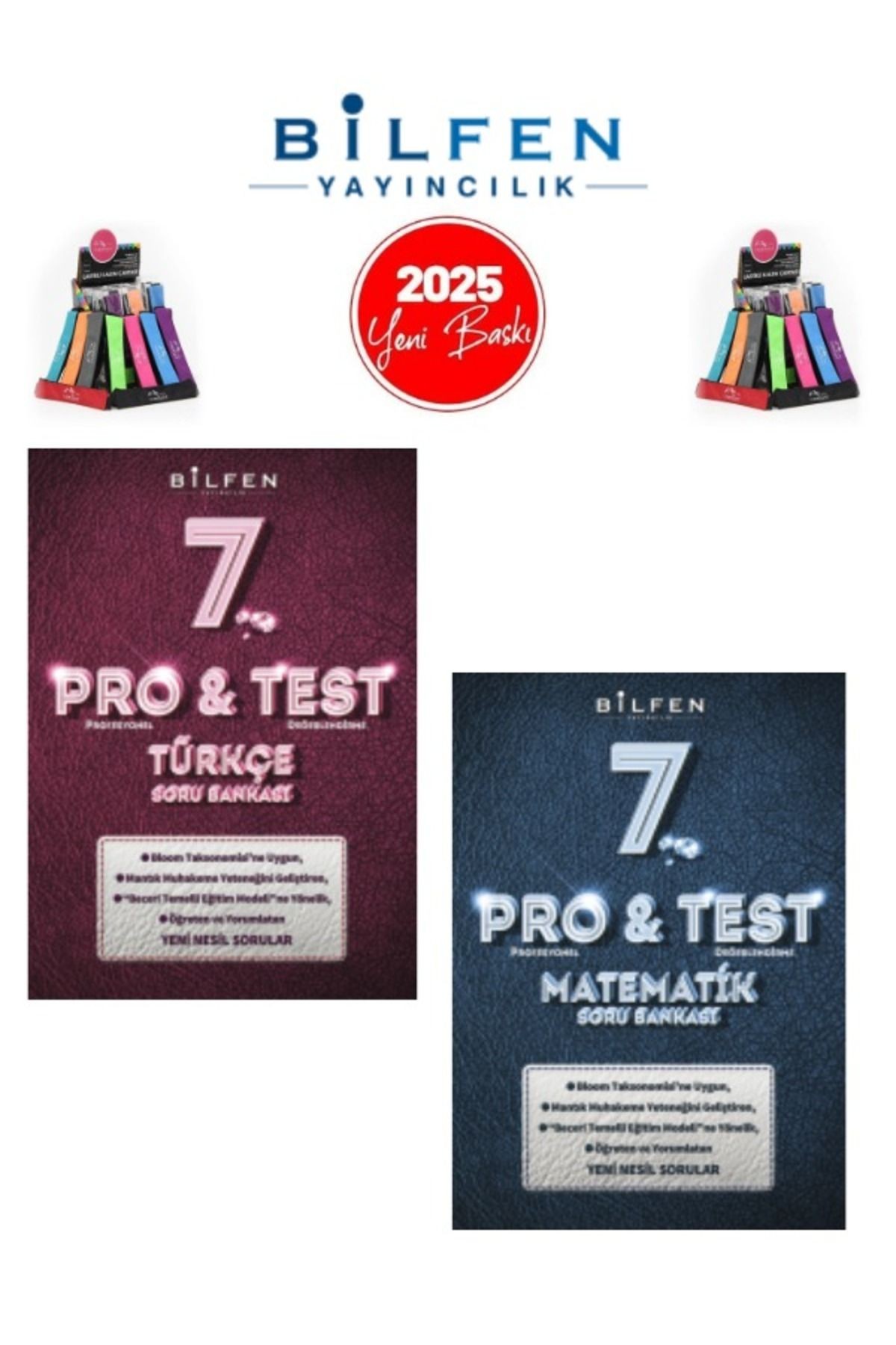 2025 7.Sınıf Lgs Hazırlık Protest Türkçe-Matematik Soru Bankası+Cambridge Kalemlik