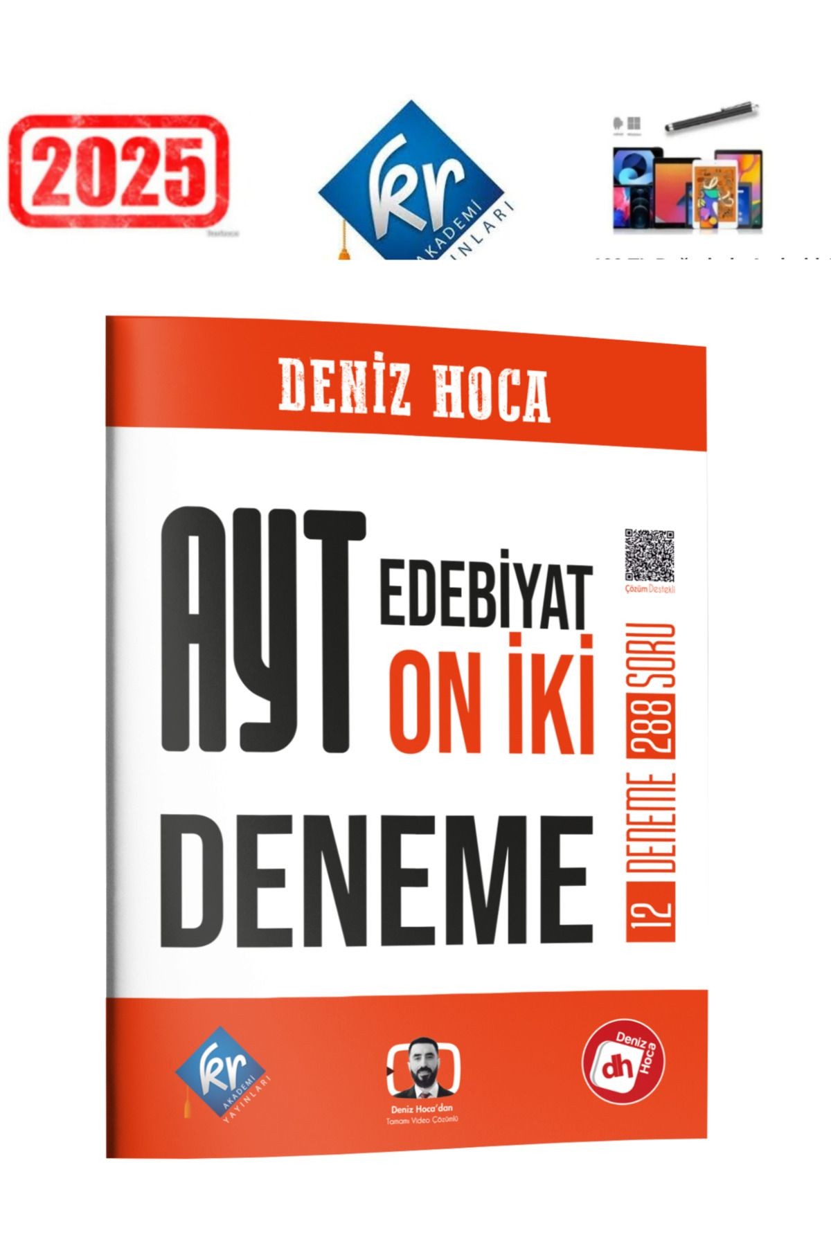 Deniz Hoca AYT Edebiyat 12 Deneme KR Akademi +Android Kalem