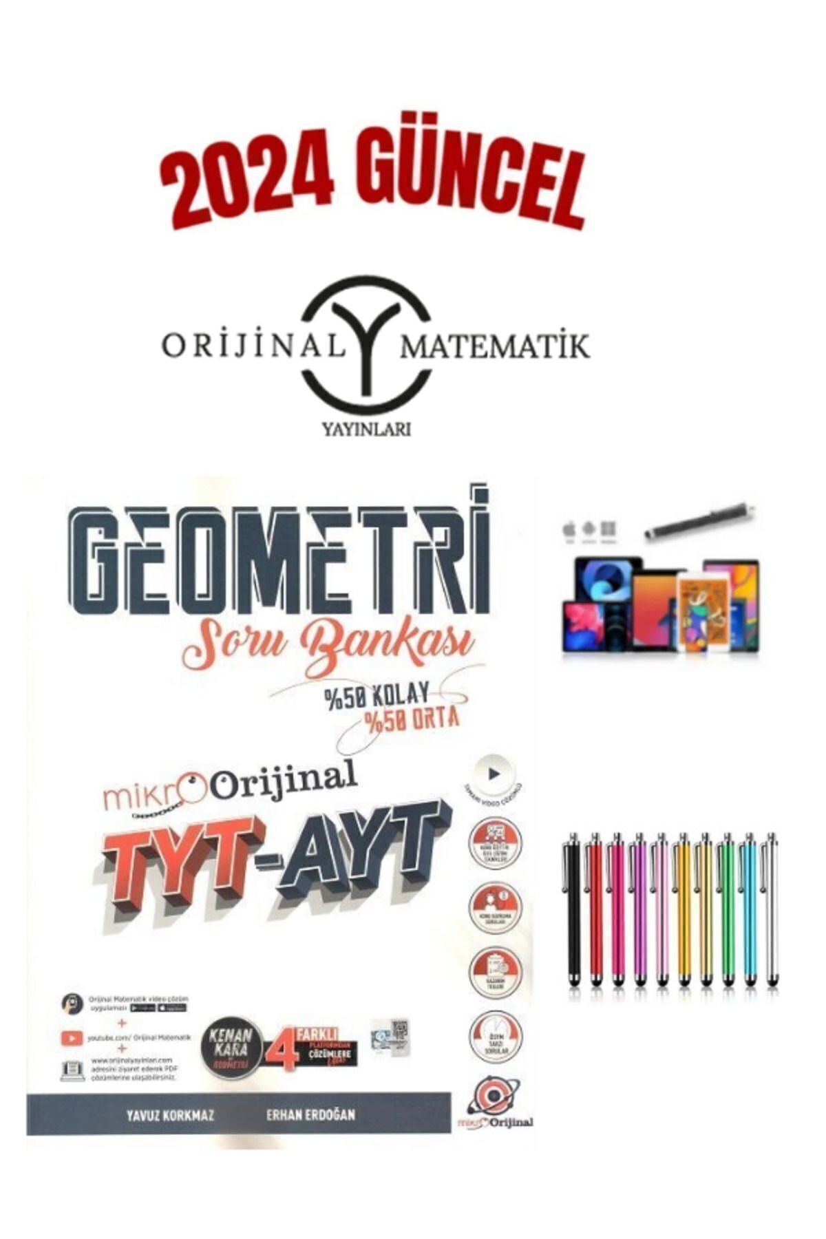 2024 Mikro Orijinal Tyt-Ayt Geometri(%50 Kolay-%50 Zor) Soru Bankası+Kalem