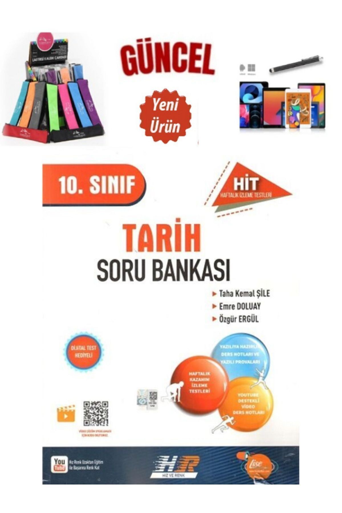 Güncel 10.Sınıf Tarih HİT Video Çözümlü Soru Bankası+Kalem+Kalemlik