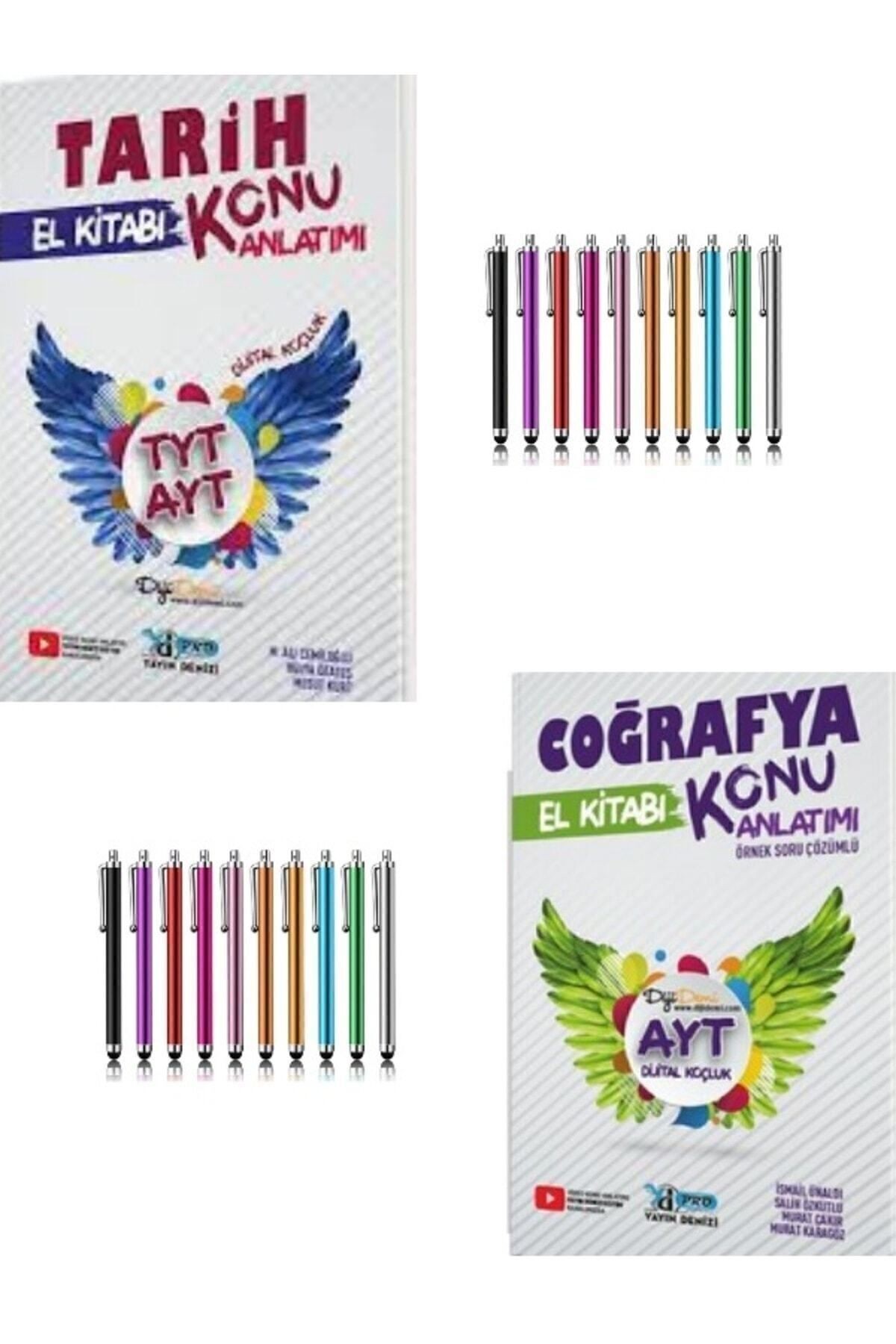 2024 Tyt Ayt Tarih-Ayt Coğrafya Konu Anlatımlı El Kitabı+Dokunmatik Kalem