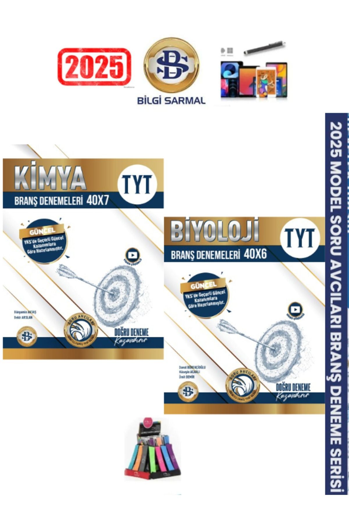 2024-2025 Tyt Kimya-Biyoloji (40x6)(40x7)520 Soru Soru Avcısı Branş Deneme Seti+Kalemlik