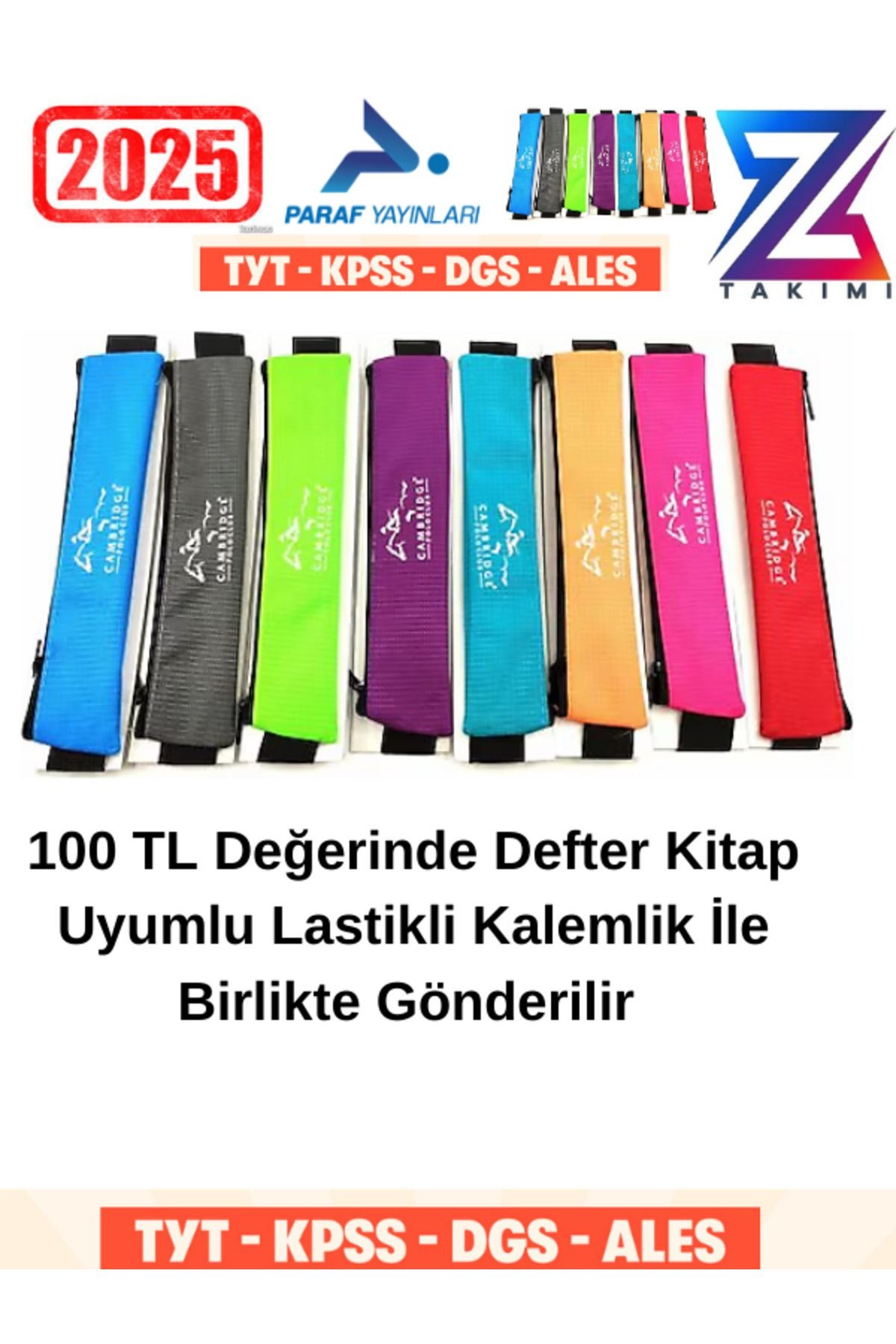 Paraf Z Takım Mat-Geo-Problem-Paragraf 10 Günde Temel Atma Garanti Video Ders Kitabı+Kalemlik