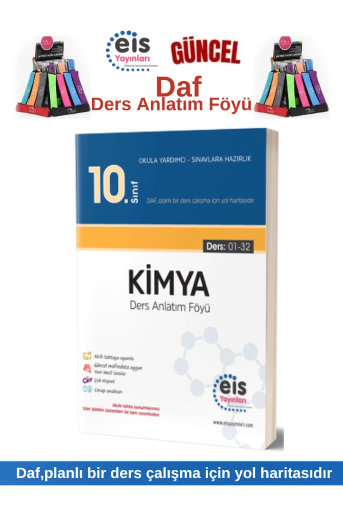 Eis Yayınları Güncel 10.sınıf Kimya Daf Ders Anlatım Föyü Kalemlik (KONU ANLATIMLI SORU BANKASI)