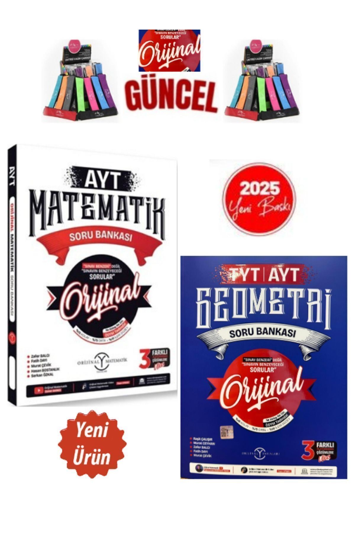 2025 Ayt Matematik-TytAyt Geometri  Video Çözümlü Soru Bankası+Cambridge Kalemlik