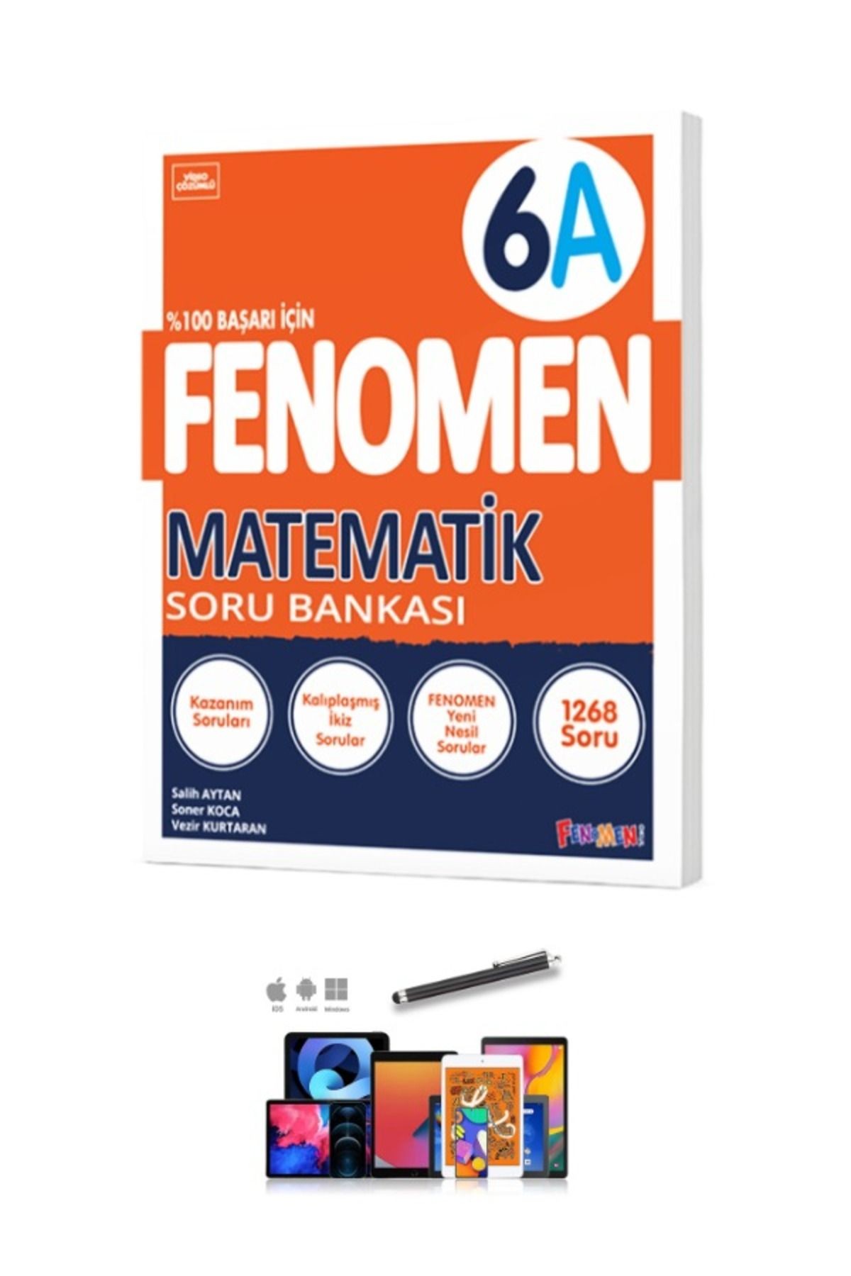 2024 Güncel 6.Sınıf Matematik 6A (Yeni Nesil 1268 Soru )Soru Bankası+Kalem