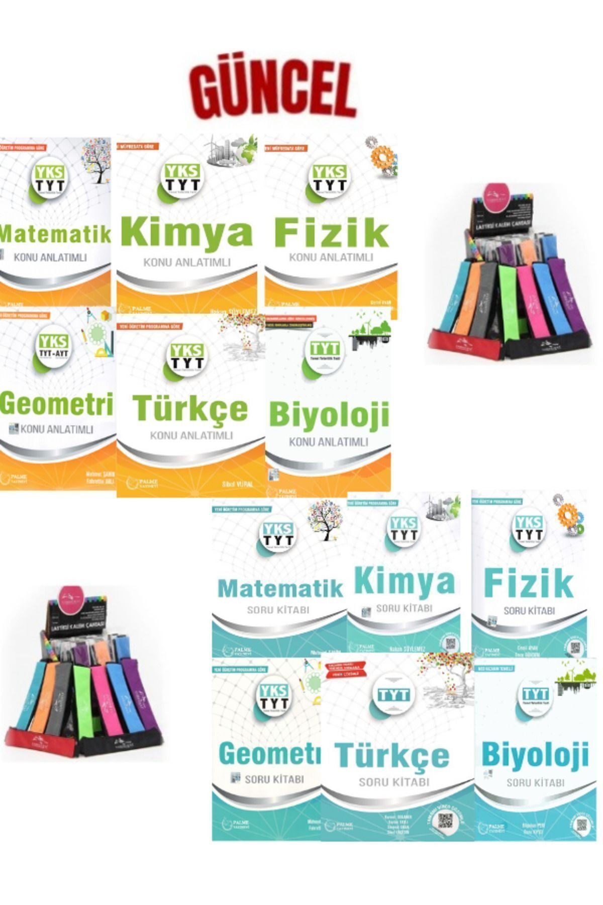 Güncel Tyt Mat-Türkçe-Fizik-Kim-Biyoloji-TytAytGeometri Konu Anlatımı+ Soru Bankası Seti+Kalemlik
