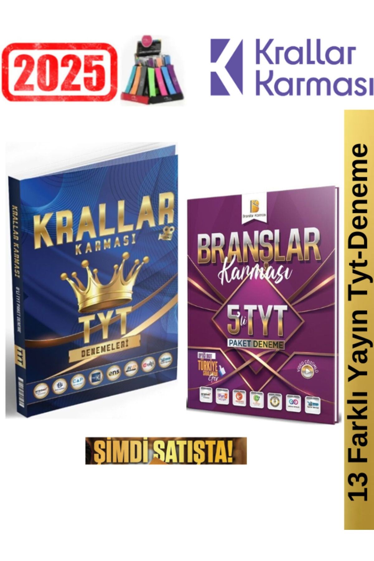 Krallar Karması 2025 Tyt 8  Deneme+Branşlar Denemesi Tyt 5 Deneme Seti+Kalemlik