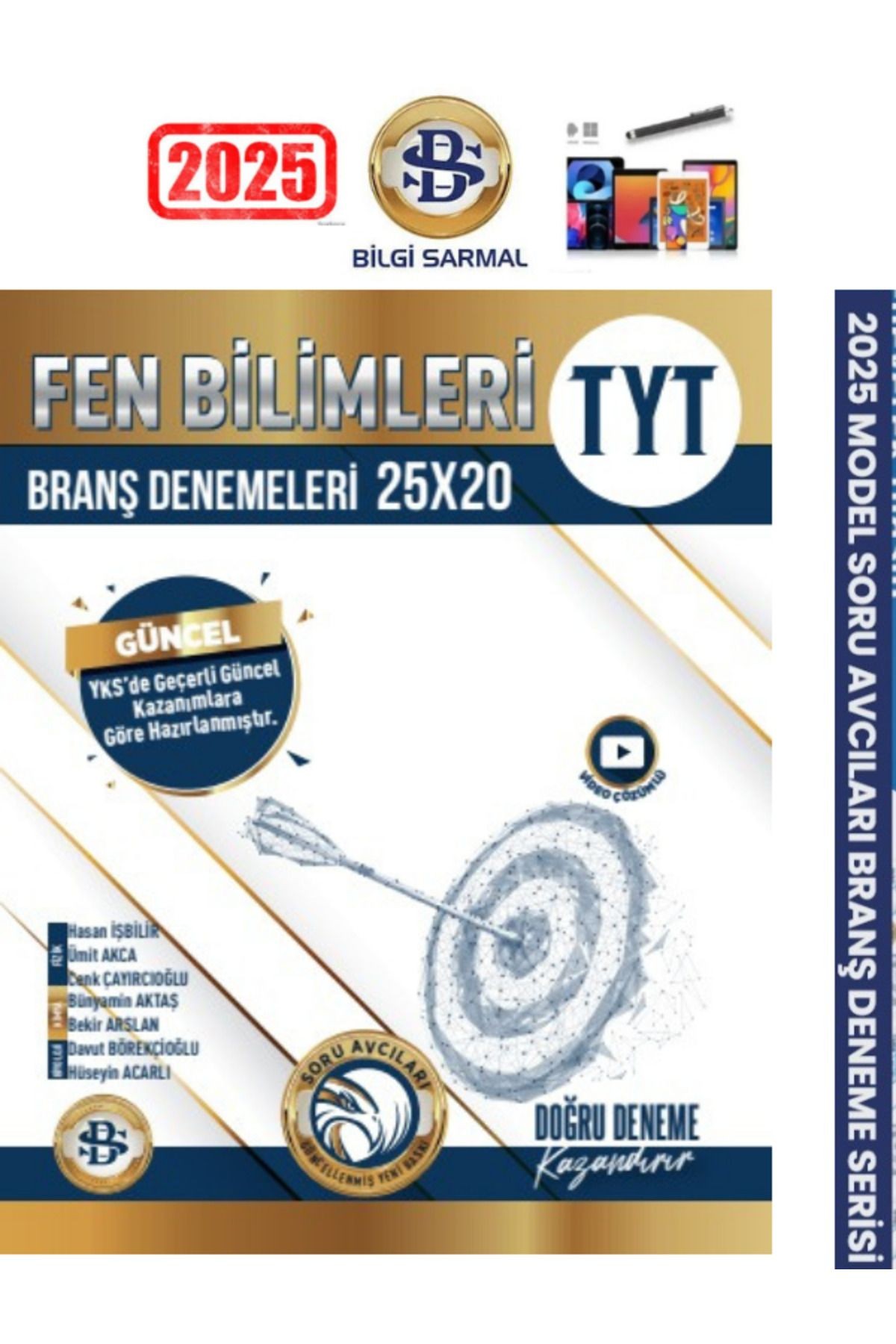 2024-2025 Tyt Fen Bilimleri 25x20 (500 Soru) Soru Avcısı Branş Denemesi+Android Kalem