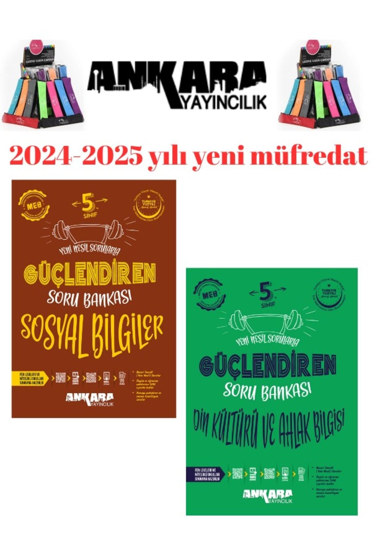 2025 5.Sınıf Din Kültürü-Sosyal %100 Yeni Müfredat Soru Bankası+Kalemlik