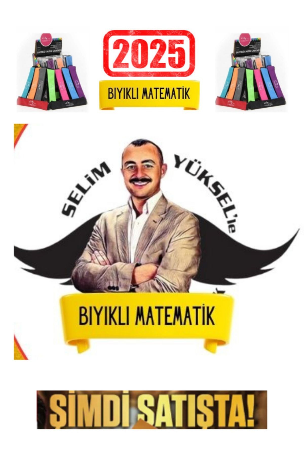 Bıyıklı Matematik TYT İlk 12-AYT İlk 10 Soru Matematik 30 Deneme- Öğren de Gel+22 Net+Kalemlik