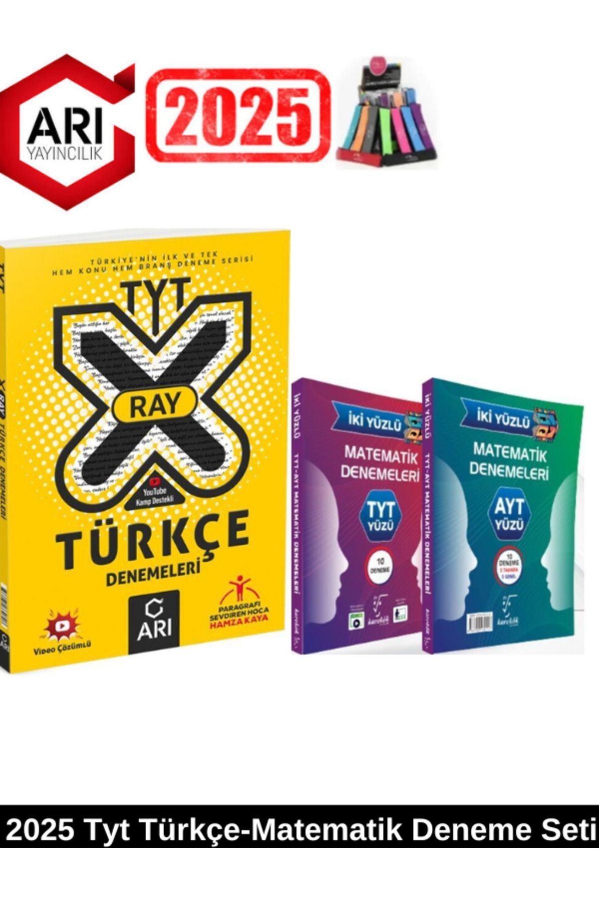 Arı X-Ray Tyt Türkçe Konu ve Branş Deneme+Karekök Tyt-Ayt İki yüzlü Matematik 20 Deneme