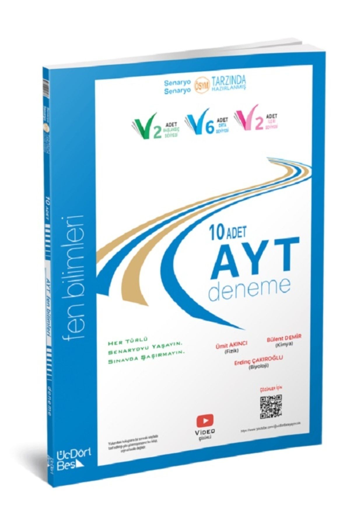 2024 Model Ayt Fen Bilimleri 10 Lu Deneme Üçdörtbeş Yayınları