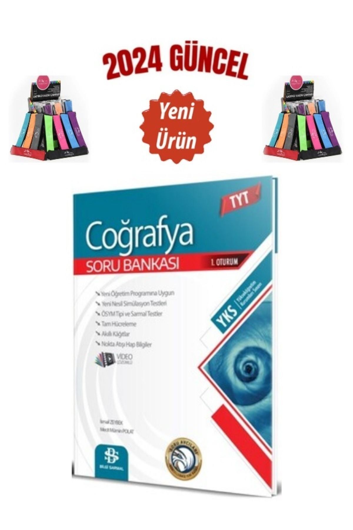 Güncel  TYT Coğrafya Yks Video Çözümlü Soru Bankası+Cambridge Kalemlik
