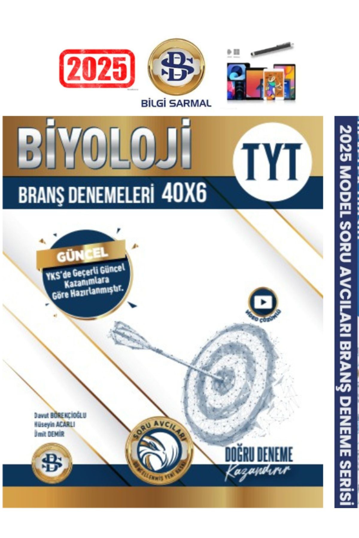 2024-2025 Tyt Biyoloji 40x6(240 Soru)Soru Avcısı Branş Denemesi+Android Kalem