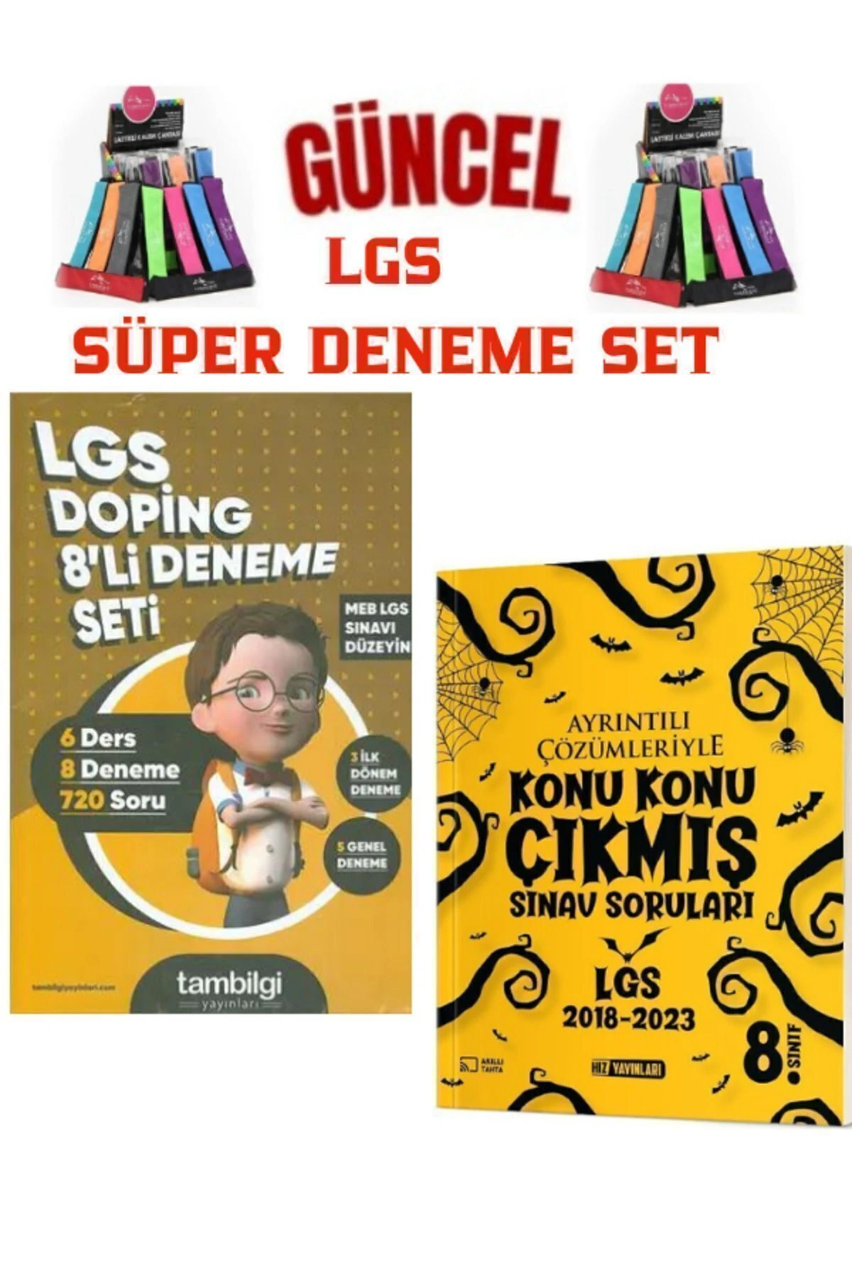 TamBilgi Yayınları Doping 8 li Deneme(720Soru)+Hız Yayınları Lgs Konu Konu Çıkmış +Kalemlik