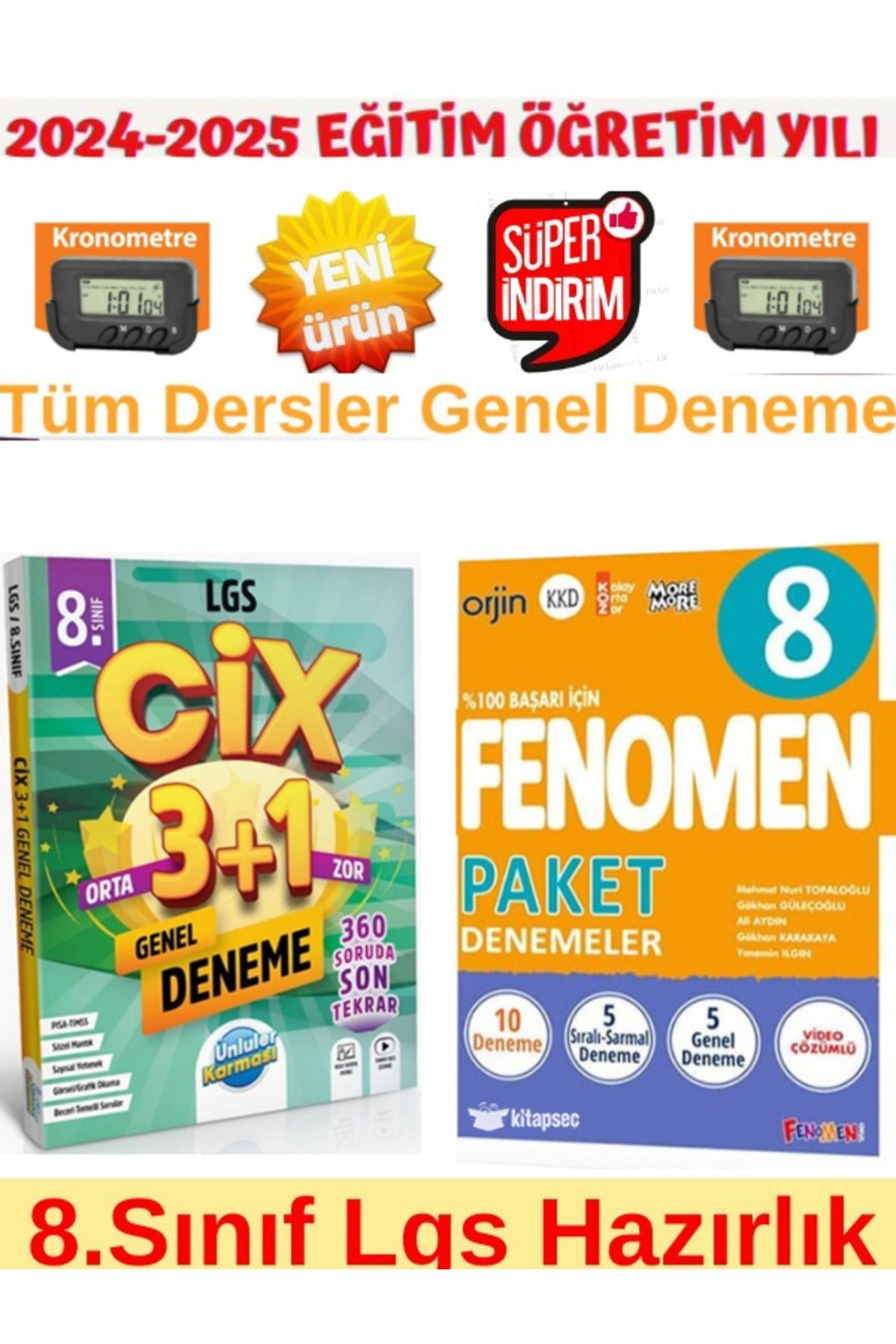 Ünlüler 8.Sınıf Cix 3+1 Lgs Tüm Ders 3+1 Deneme+Fenomen 2025 8.Sınıf Lgs 10 Genel Deneme
