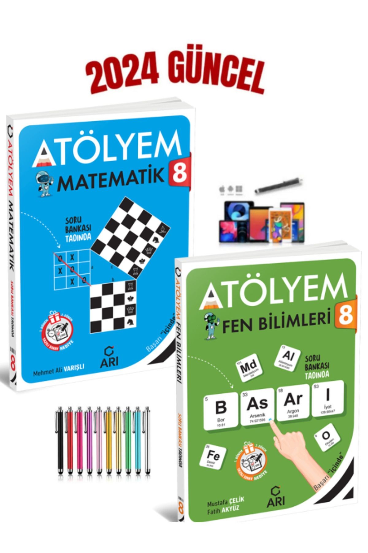2024 Lgs Hazırlık 8.Sınıf Atölyem Matematik-Fen Soru Bankası Set+Yazılı Eki+Kalem+Kalemlik