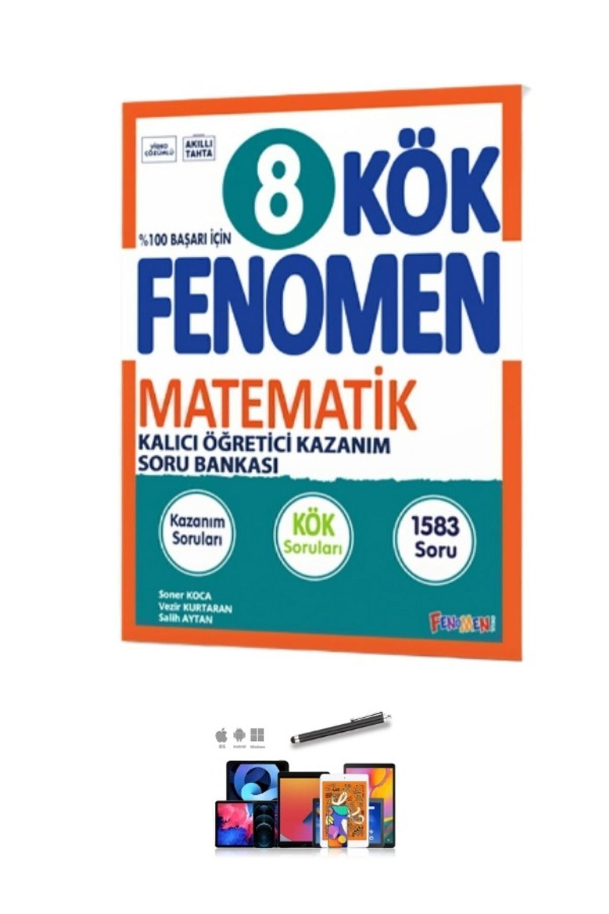 2024 Kurmay 8.Sınıf Kök Matematik Kök Sorular (1583 Soru) Soru Bankası+Dokunmatik Kalem