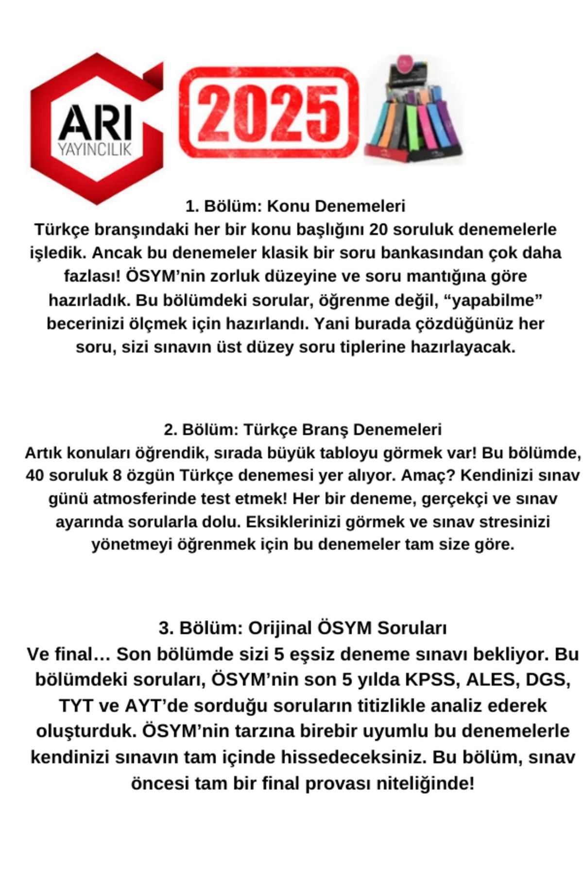 2025 Mikrı Orijinal Tyt Matematik 12 Deneme+Arı X-Ray Tyt Türkçe Konu ve Branş Deneme Seti
