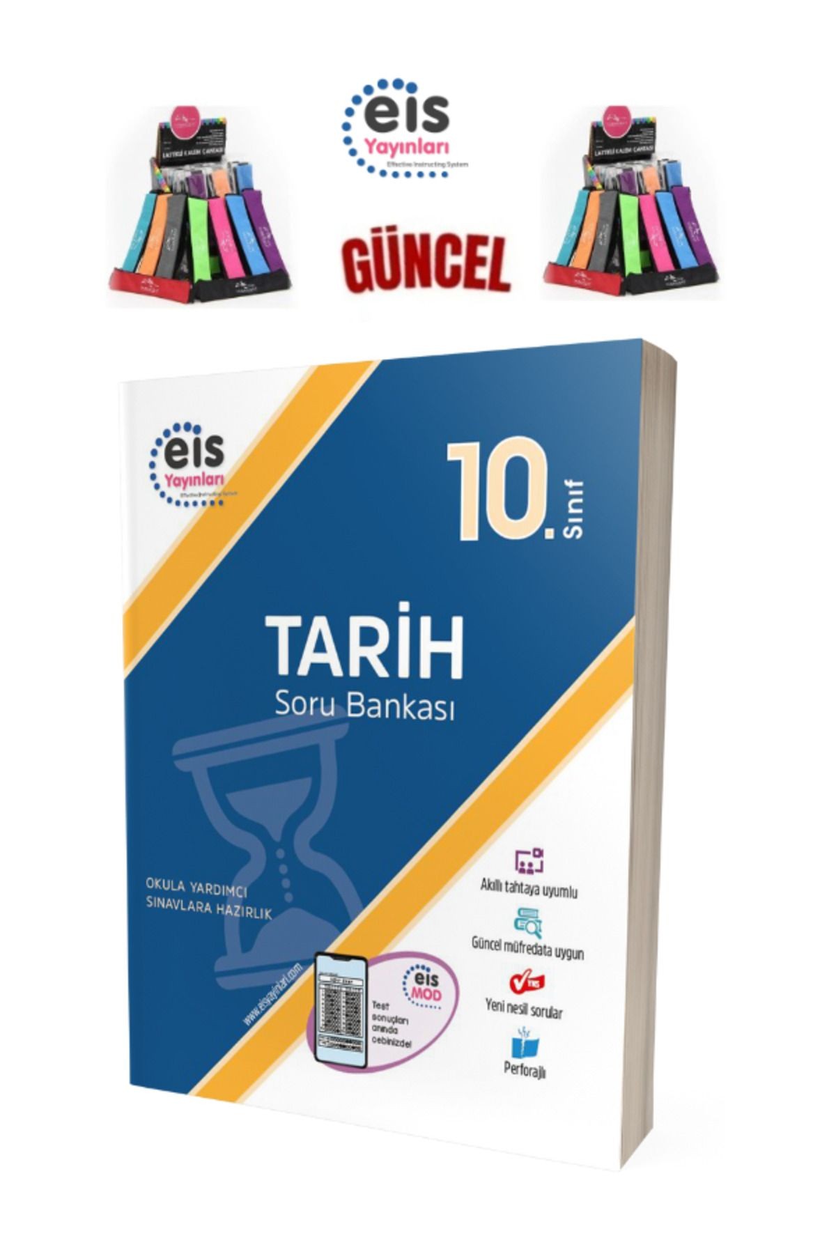 Eis Yayınları Güncel 10.Sınıf Tarih  Yeni Nesil Soru Bankası +Lastikli Kalemlik